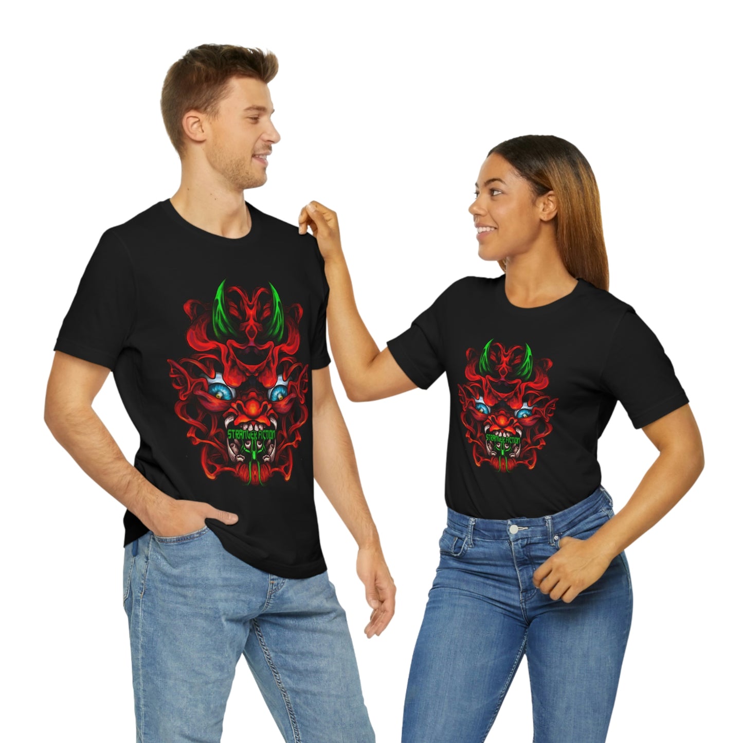 Red Oni  Unisex Jersey Short Sleeve Tee