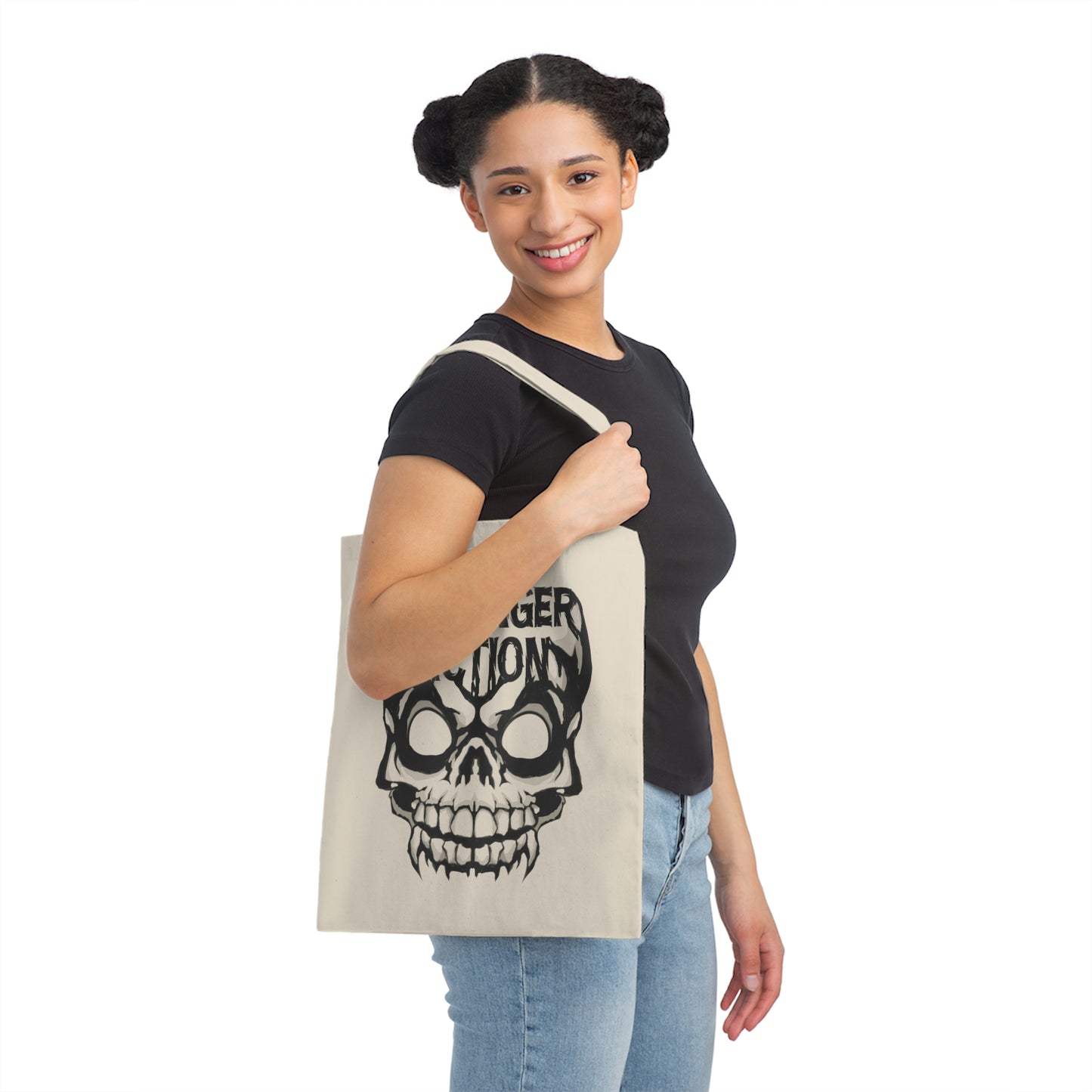 Skull Fiction Canvas Tote Bag