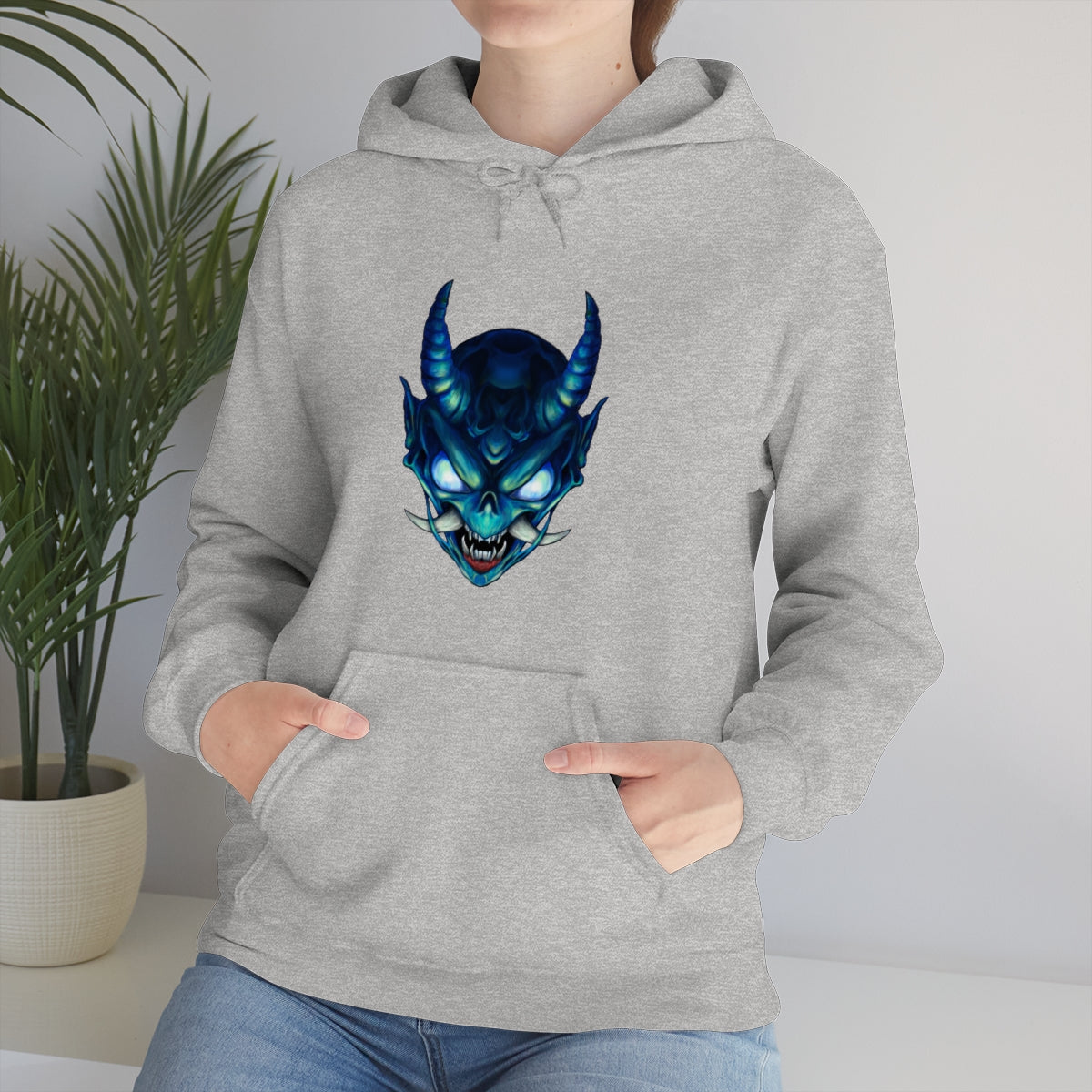 Blue Oni Unisex Heavy Blend™ Hooded Sweatshirt