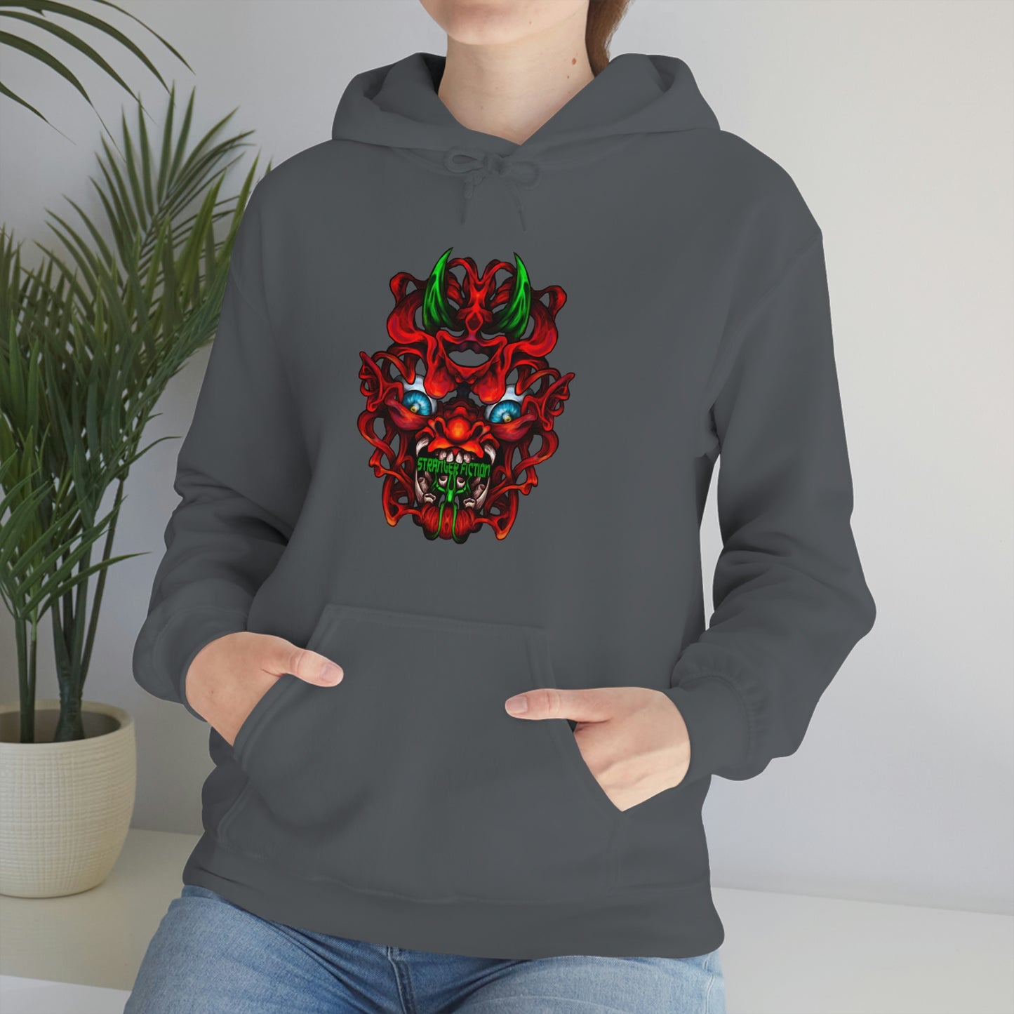 Red Oni Unisex Heavy Blend™ Hooded Sweatshirt