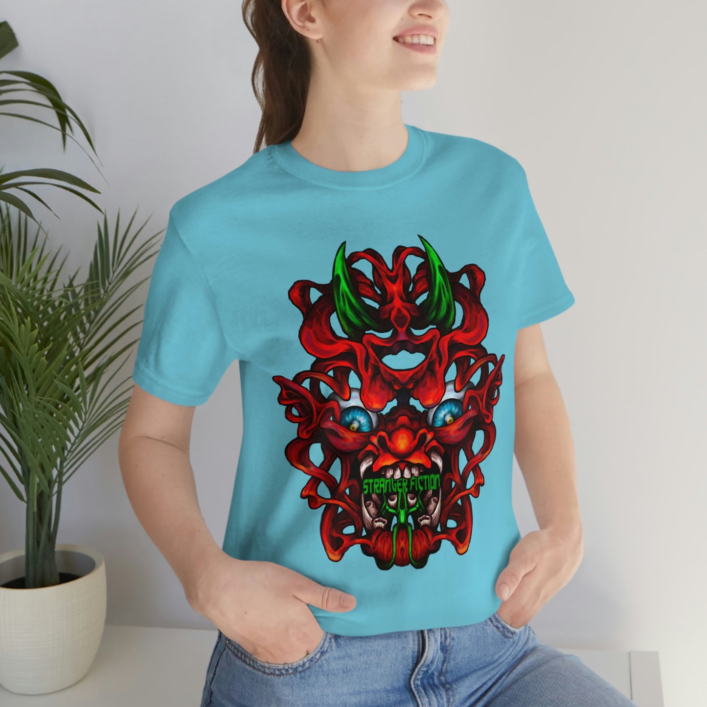 Red Oni  Unisex Jersey Short Sleeve Tee