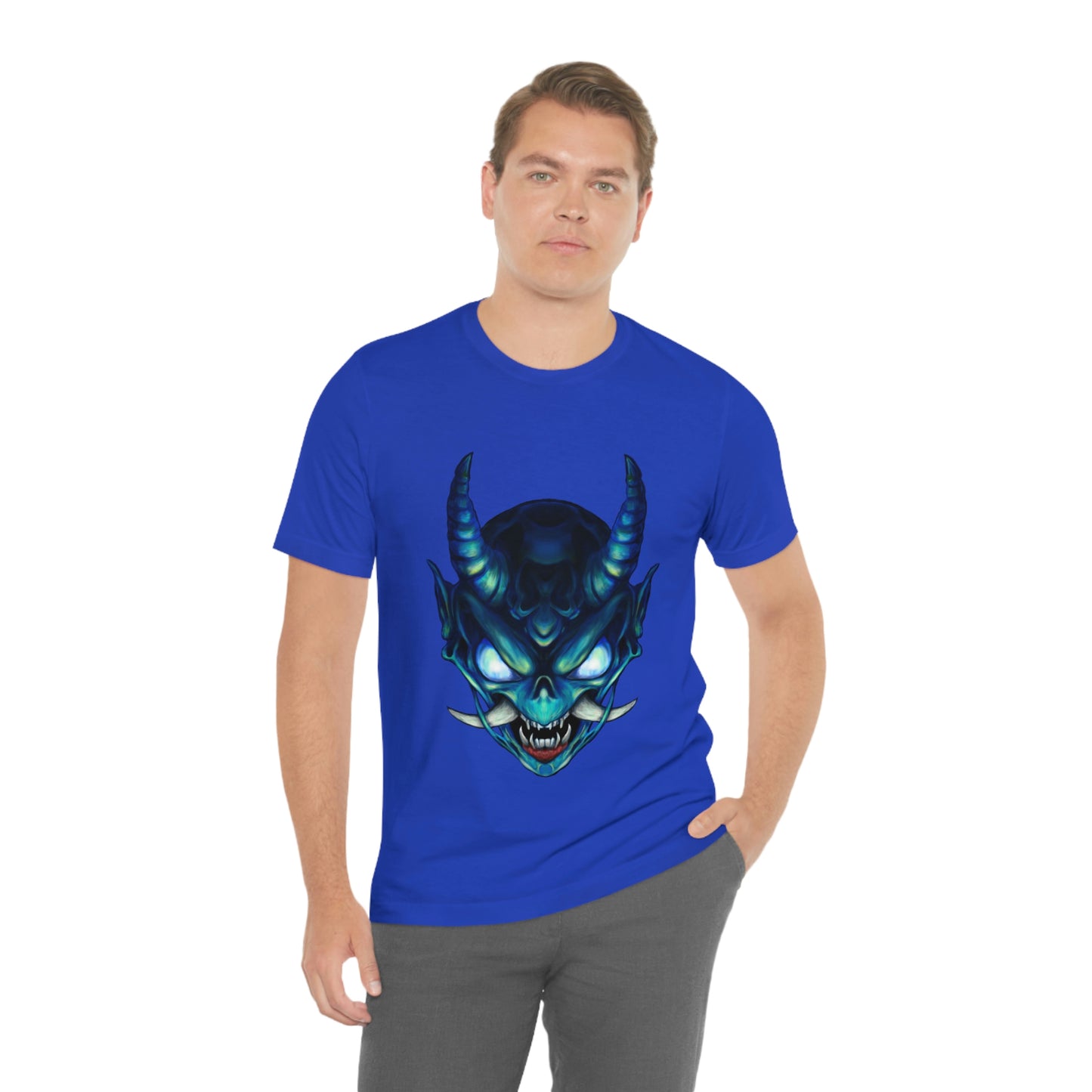 Blue Oni Unisex Jersey Short Sleeve Tee