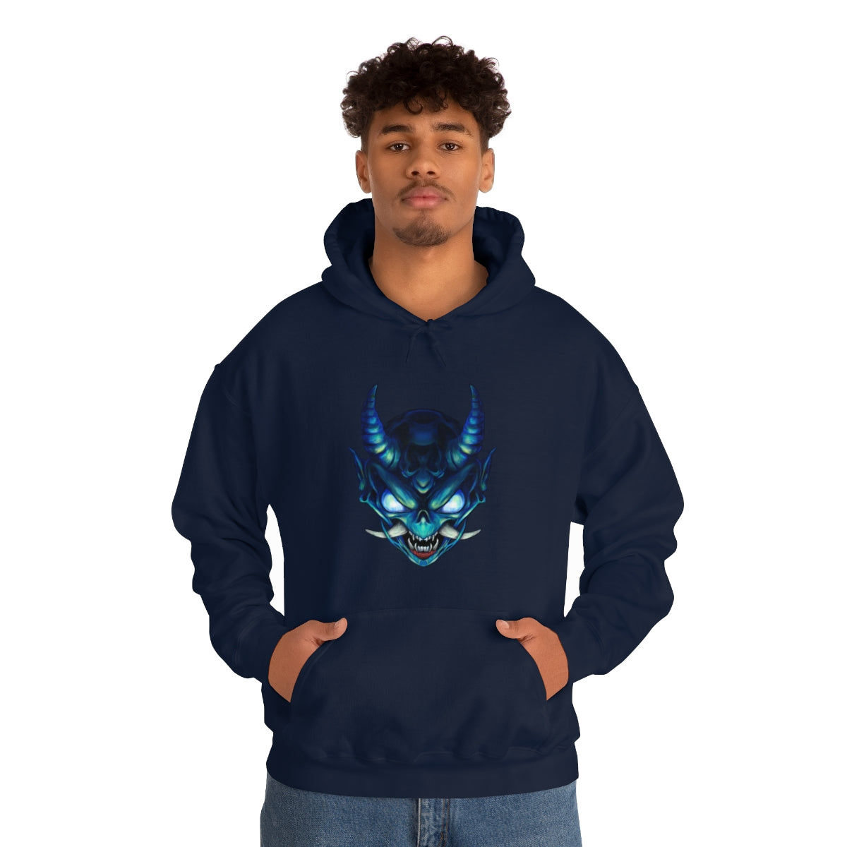 Blue Oni Unisex Heavy Blend™ Hooded Sweatshirt