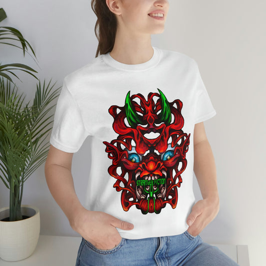 Red Oni  Unisex Jersey Short Sleeve Tee