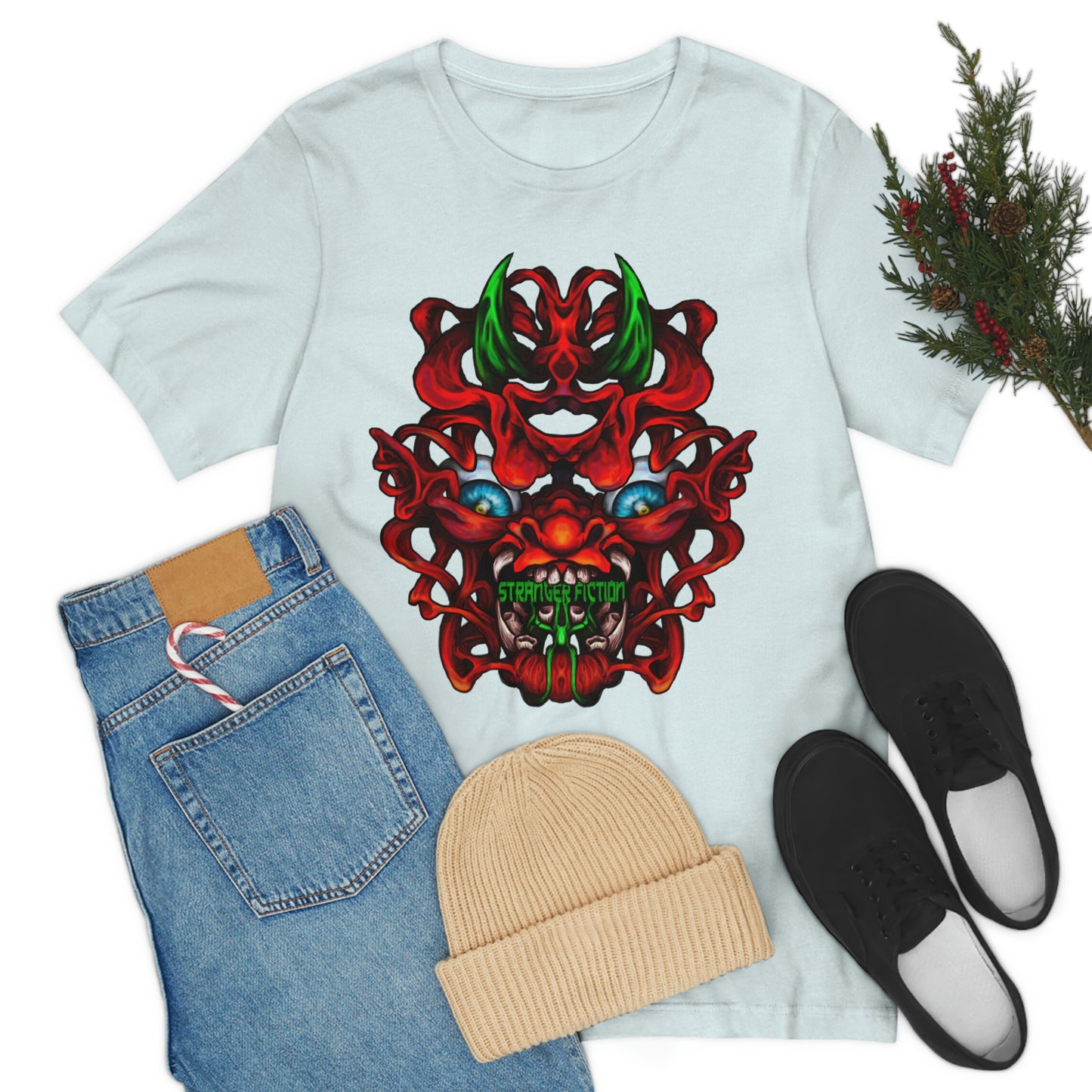 Red Oni  Unisex Jersey Short Sleeve Tee