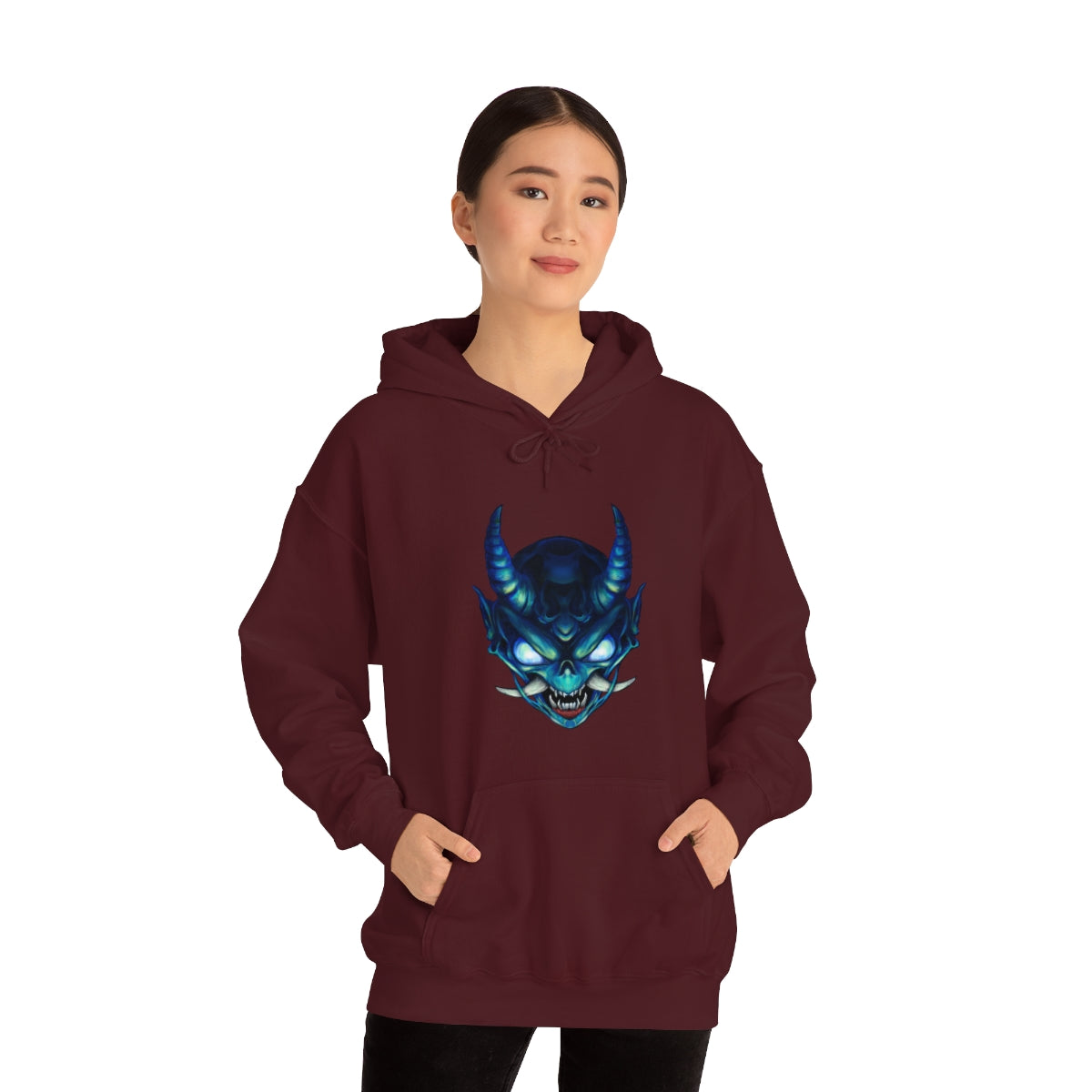 Blue Oni Unisex Heavy Blend™ Hooded Sweatshirt