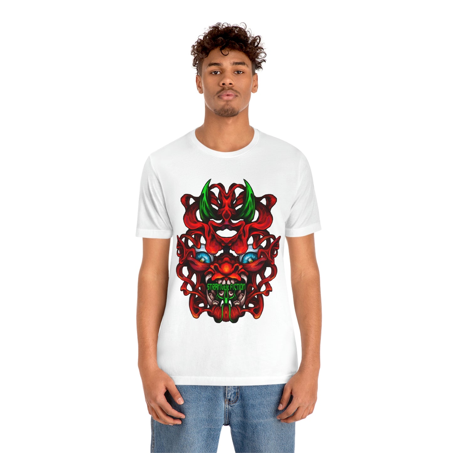 Red Oni  Unisex Jersey Short Sleeve Tee