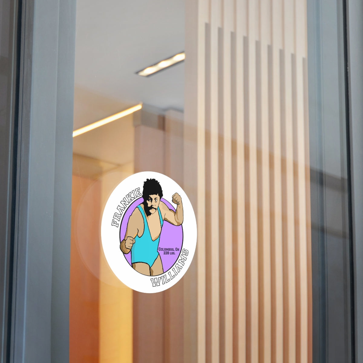 Frankie Williams Round Vinyl Stickers