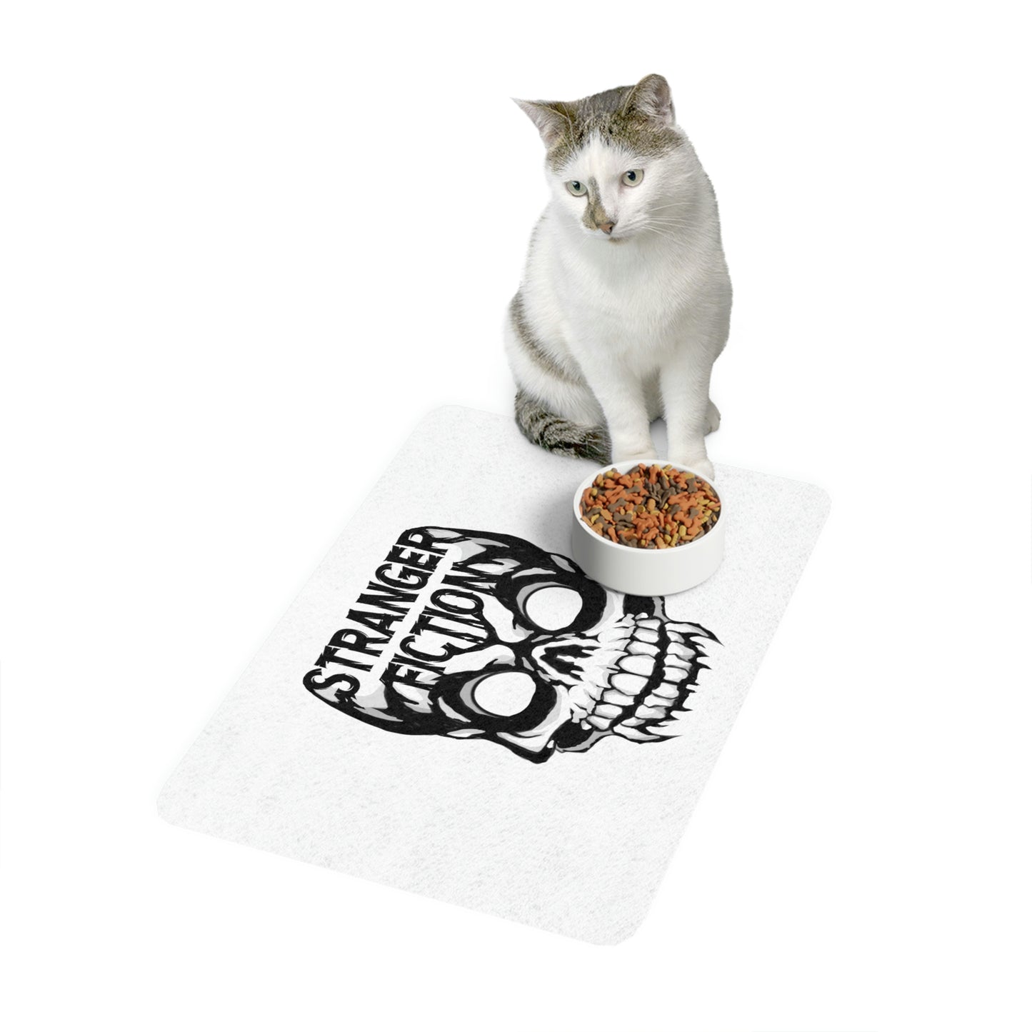 Skull Fiction Pet Food Mat (12x18)