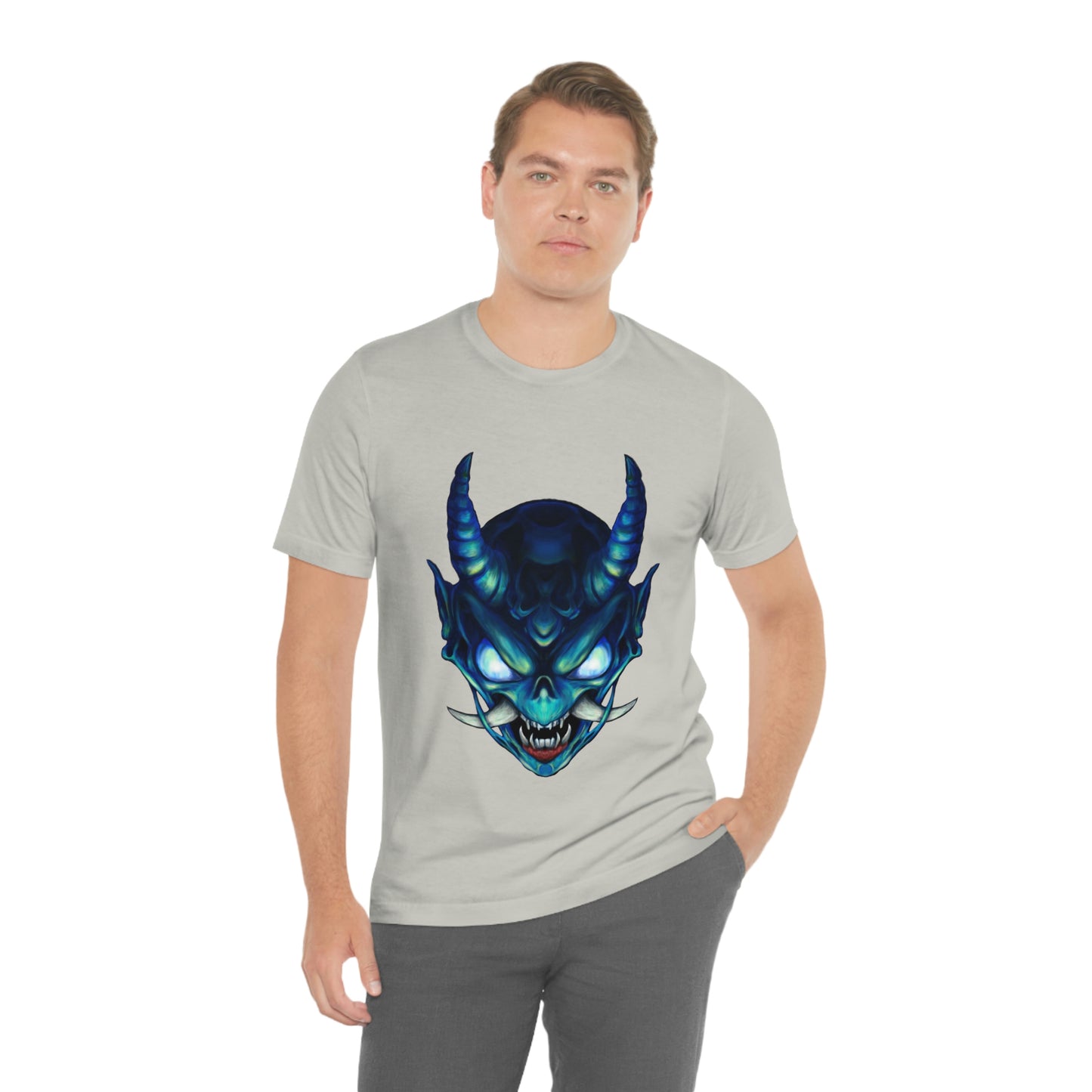 Blue Oni Unisex Jersey Short Sleeve Tee