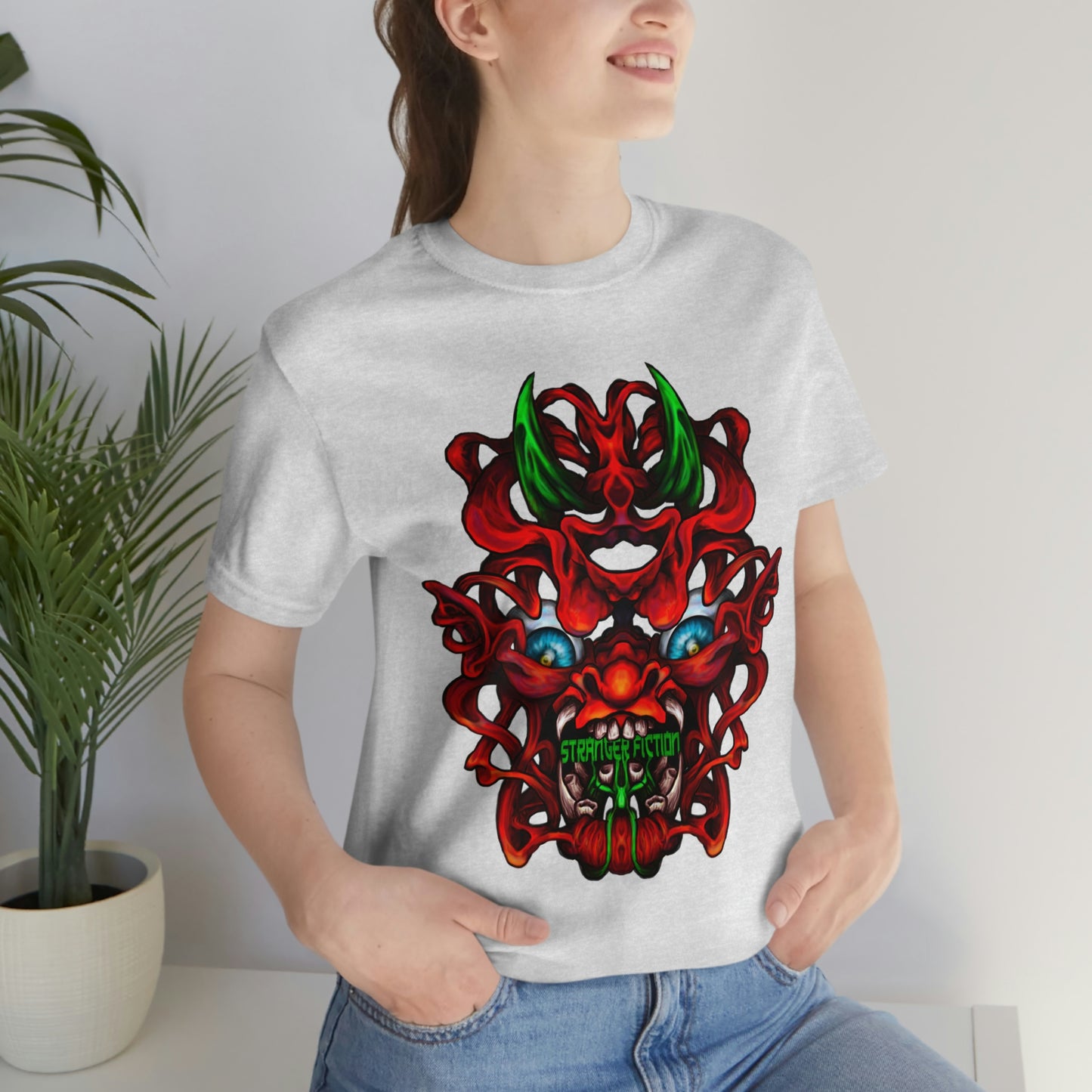 Red Oni  Unisex Jersey Short Sleeve Tee