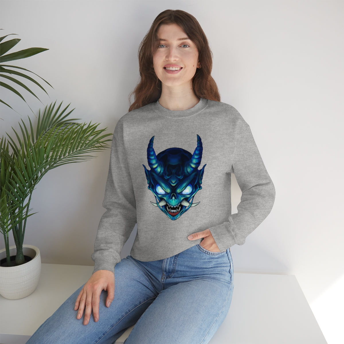 Blue Oni Unisex Heavy Blend™ Crewneck Sweatshirt