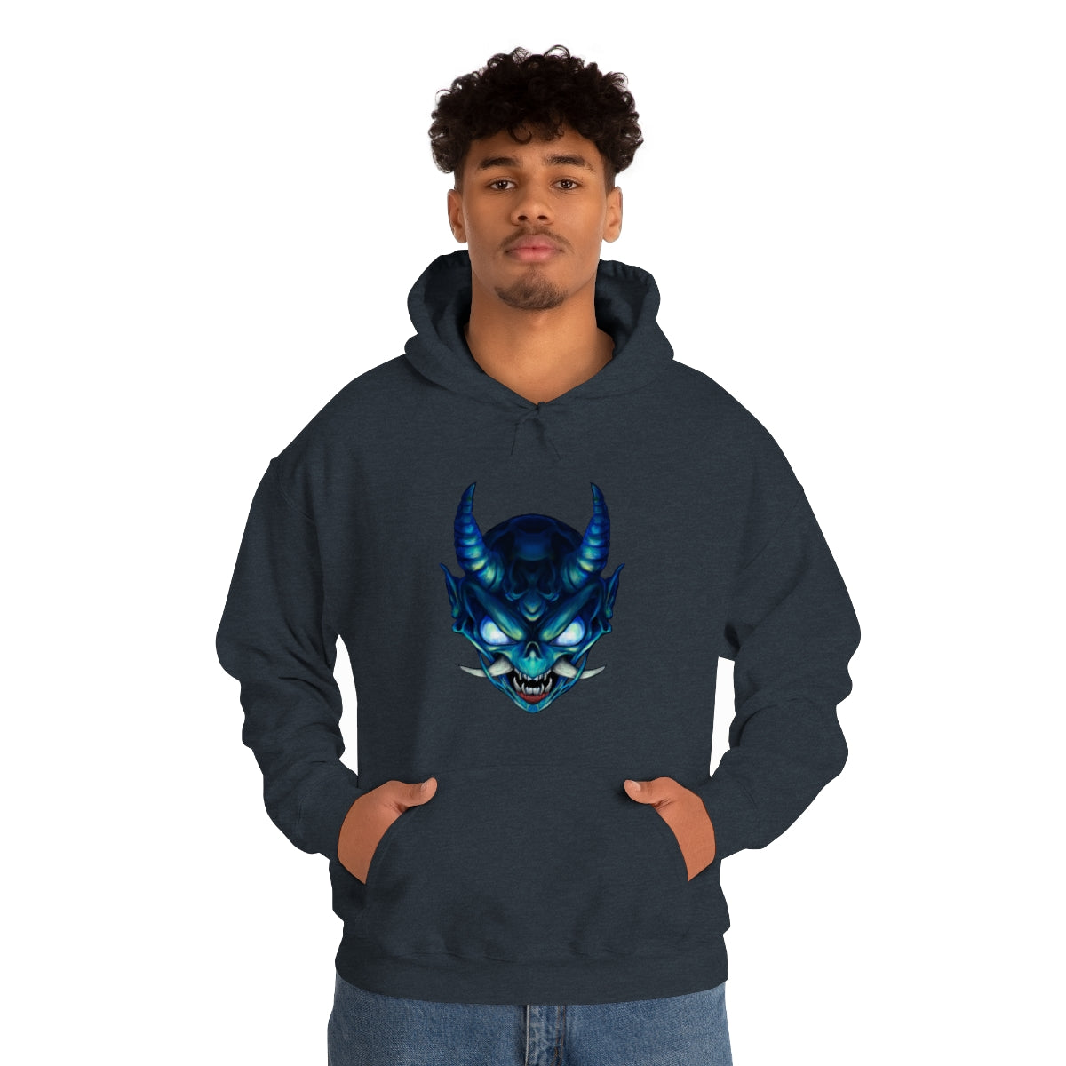 Blue Oni Unisex Heavy Blend™ Hooded Sweatshirt