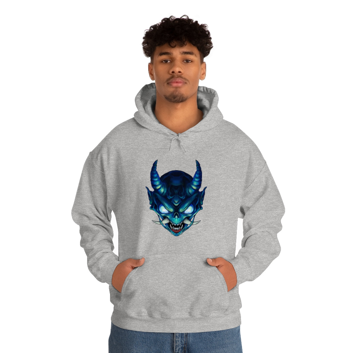 Blue Oni Unisex Heavy Blend™ Hooded Sweatshirt