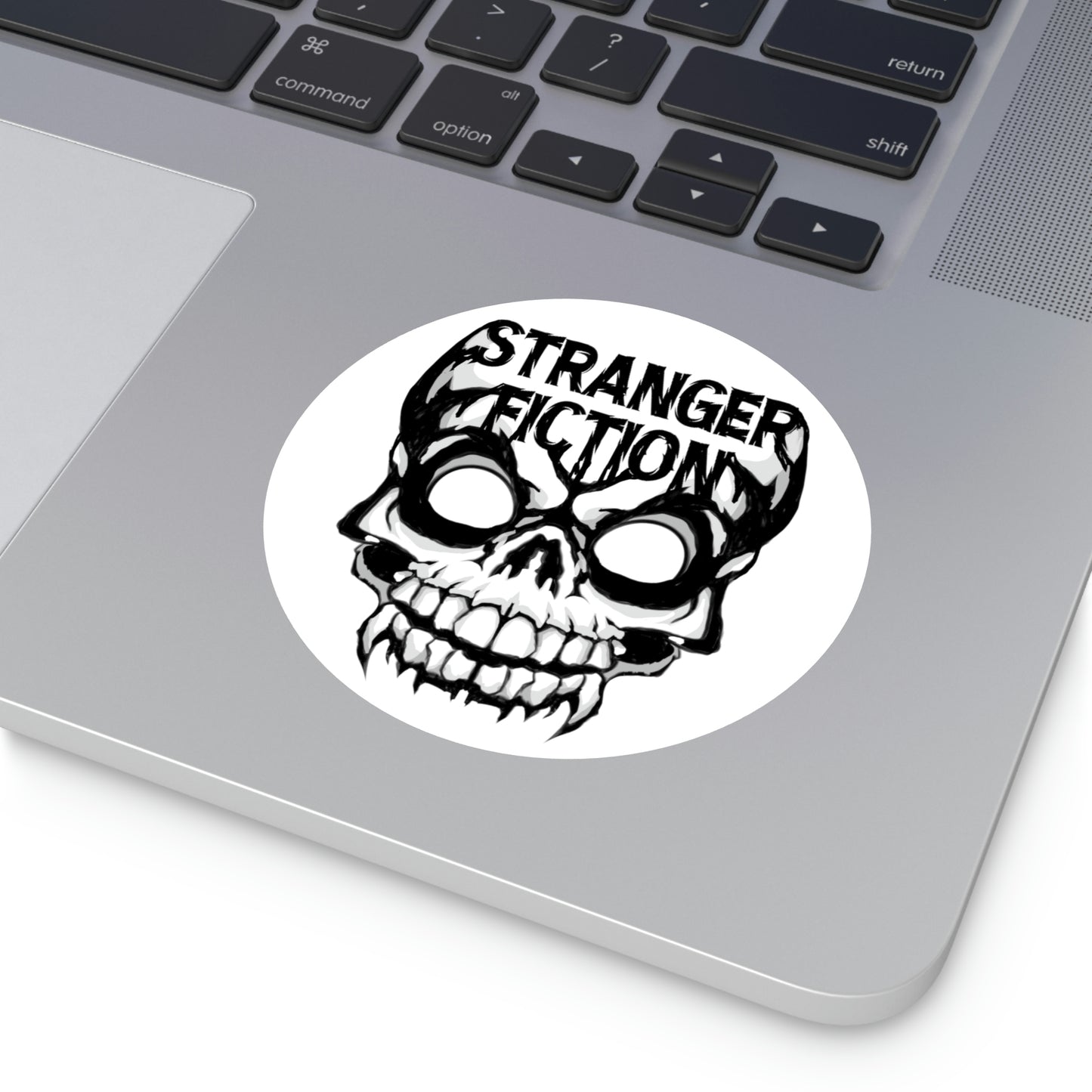 Skull Fiction Round Vinyl Stickers