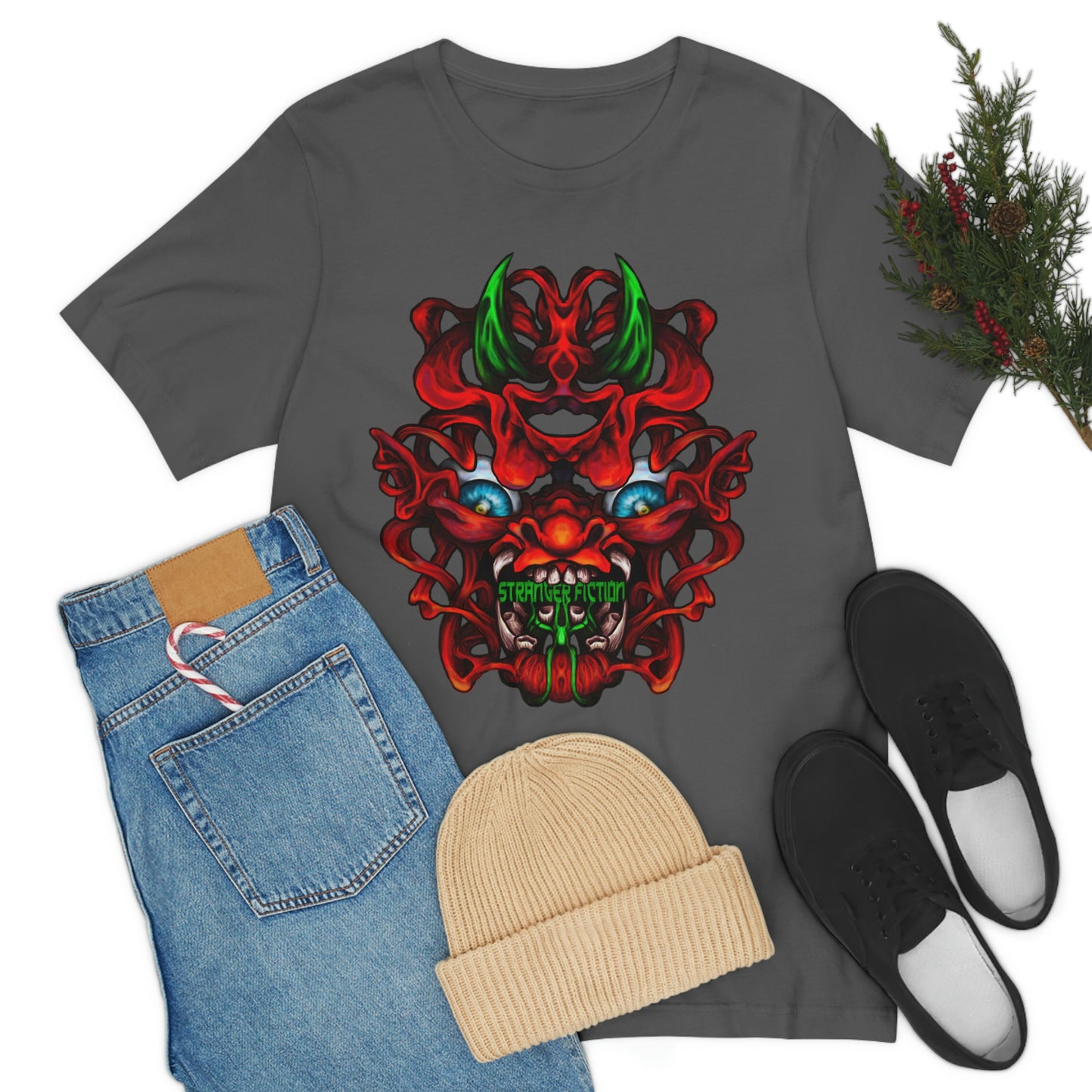 Red Oni  Unisex Jersey Short Sleeve Tee