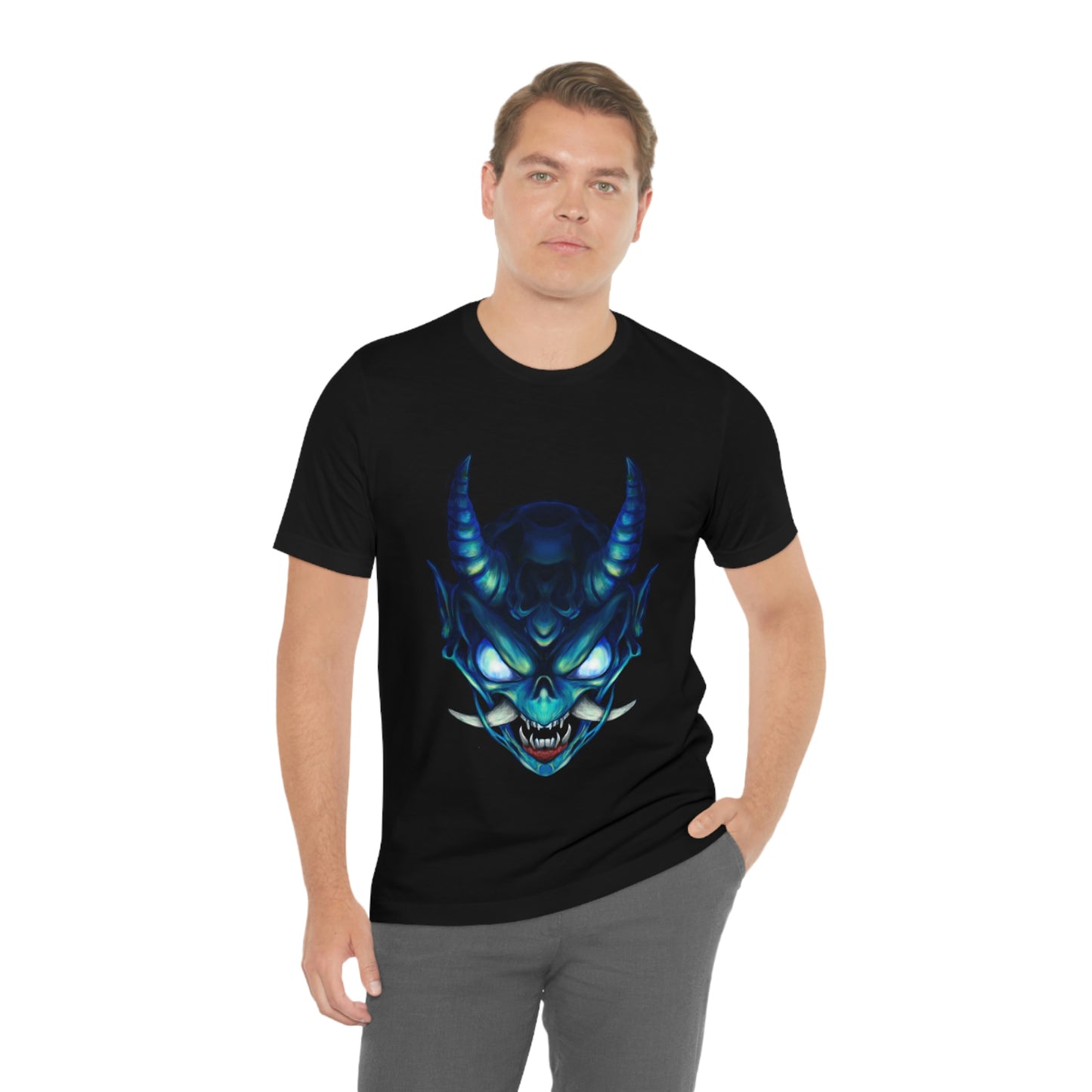 Blue Oni Unisex Jersey Short Sleeve Tee