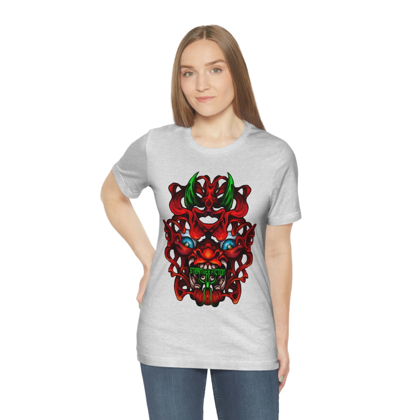 Red Oni  Unisex Jersey Short Sleeve Tee