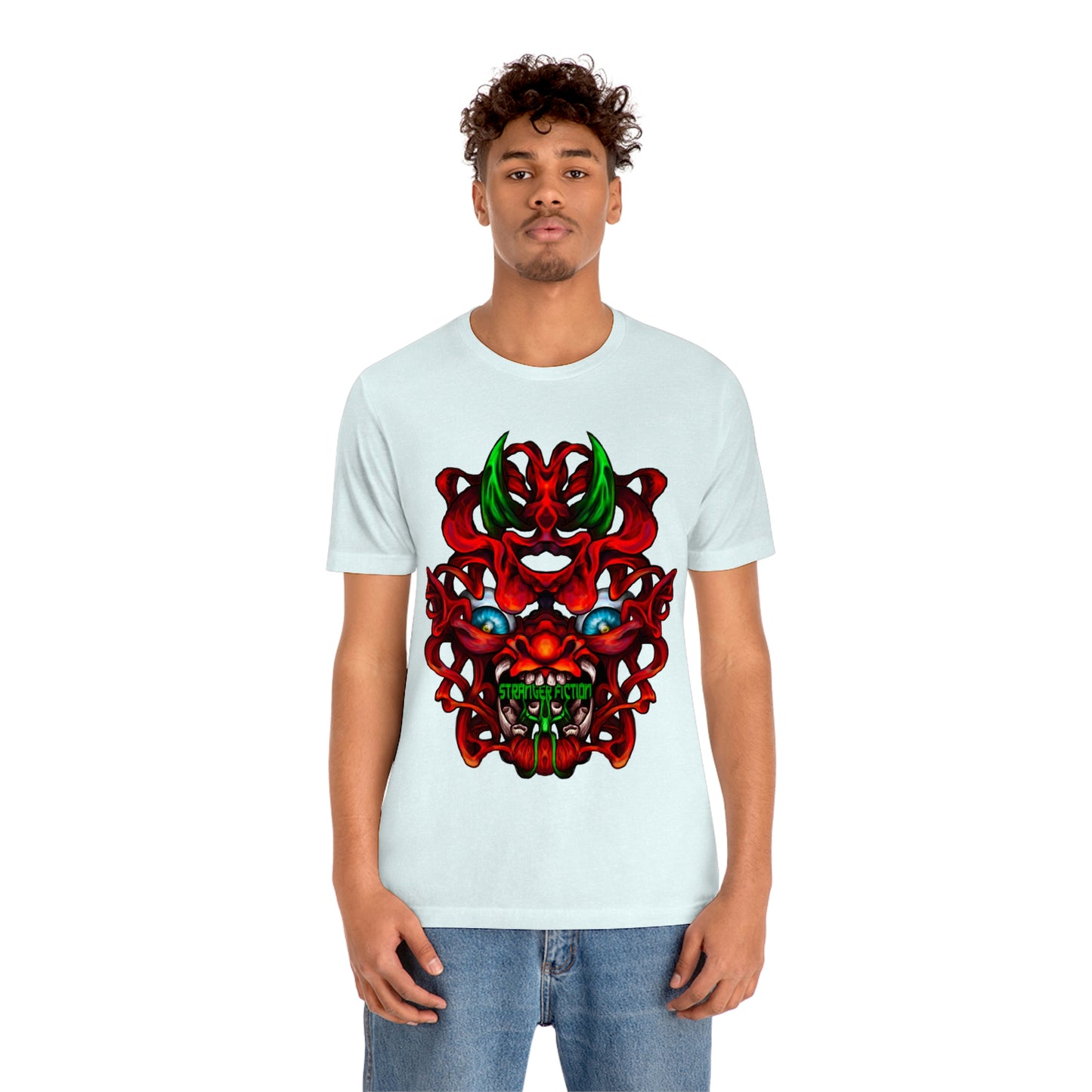 Red Oni  Unisex Jersey Short Sleeve Tee