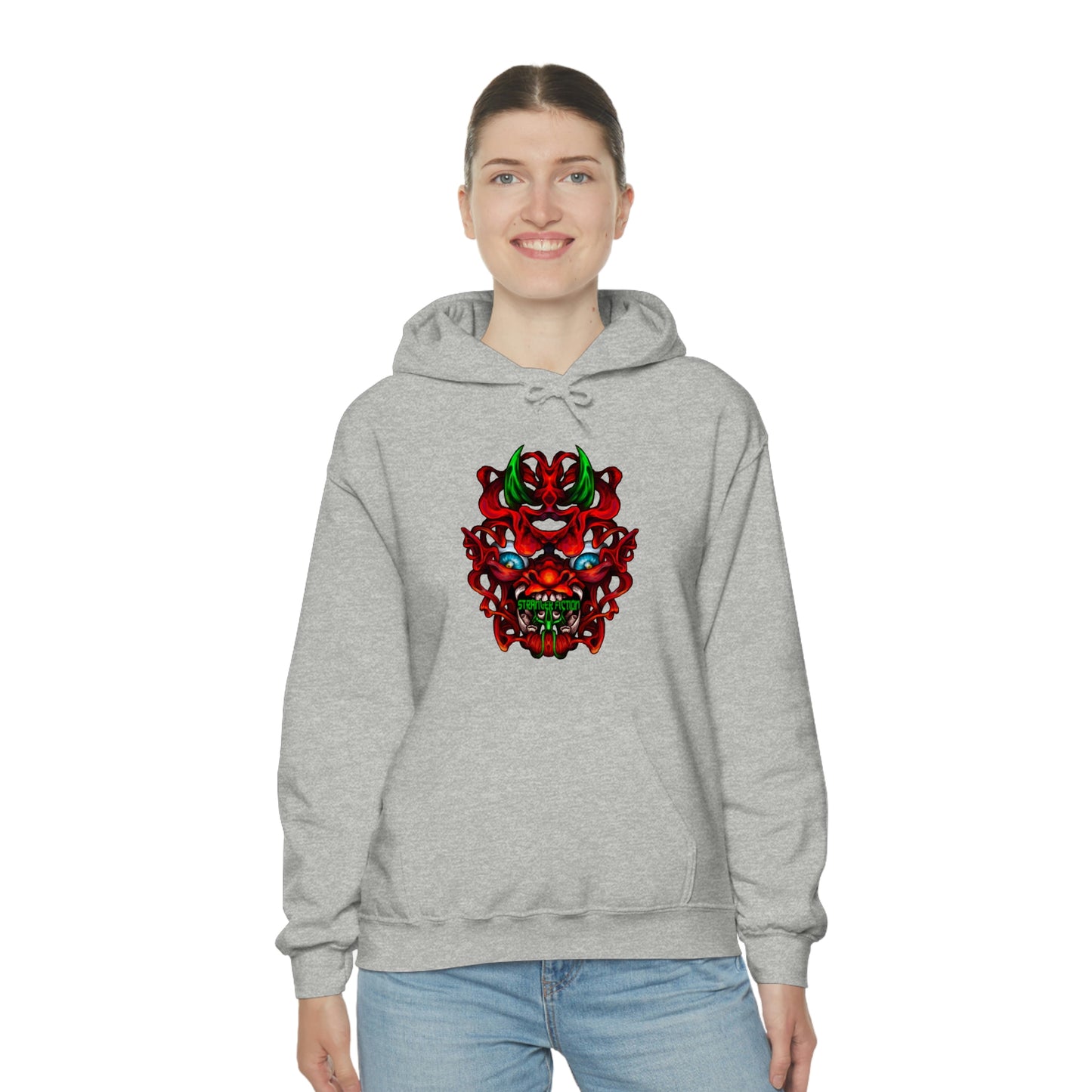 Red Oni Unisex Heavy Blend™ Hooded Sweatshirt