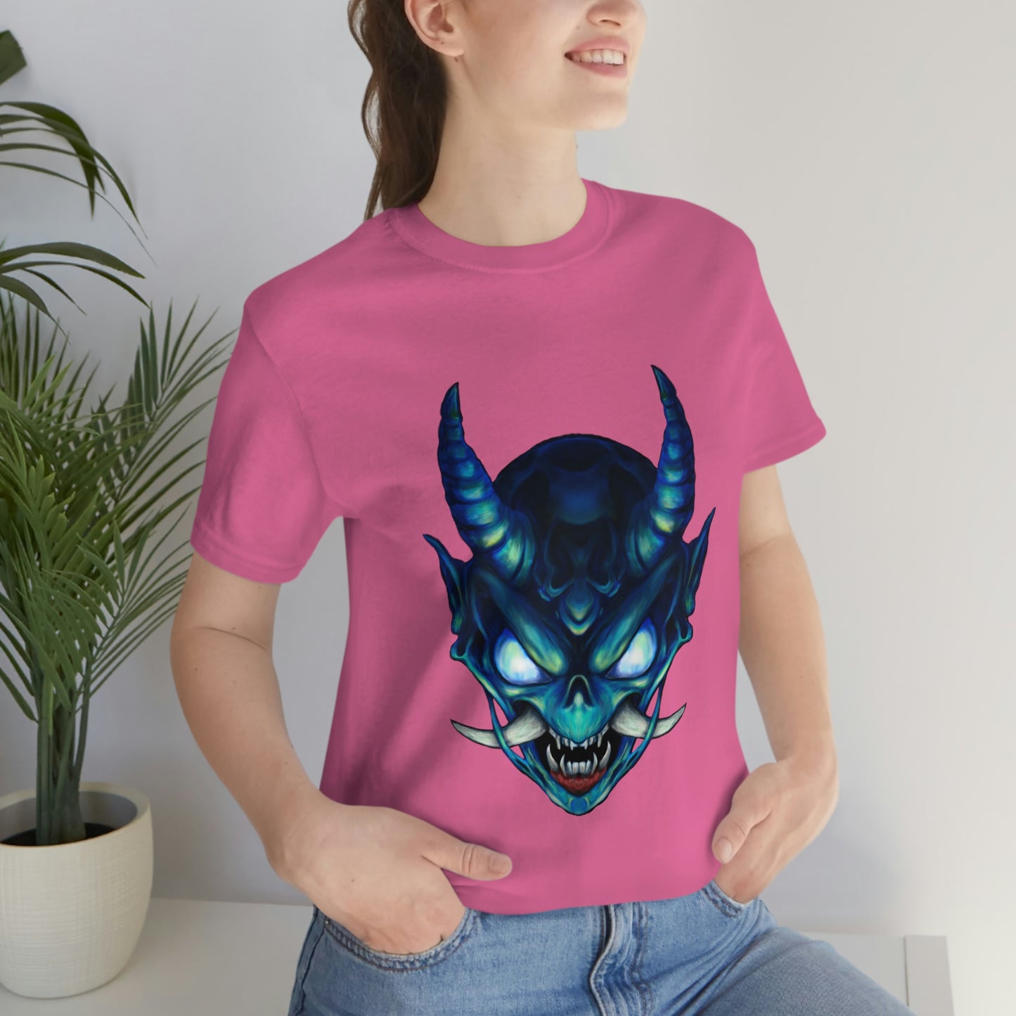 Blue Oni Unisex Jersey Short Sleeve Tee