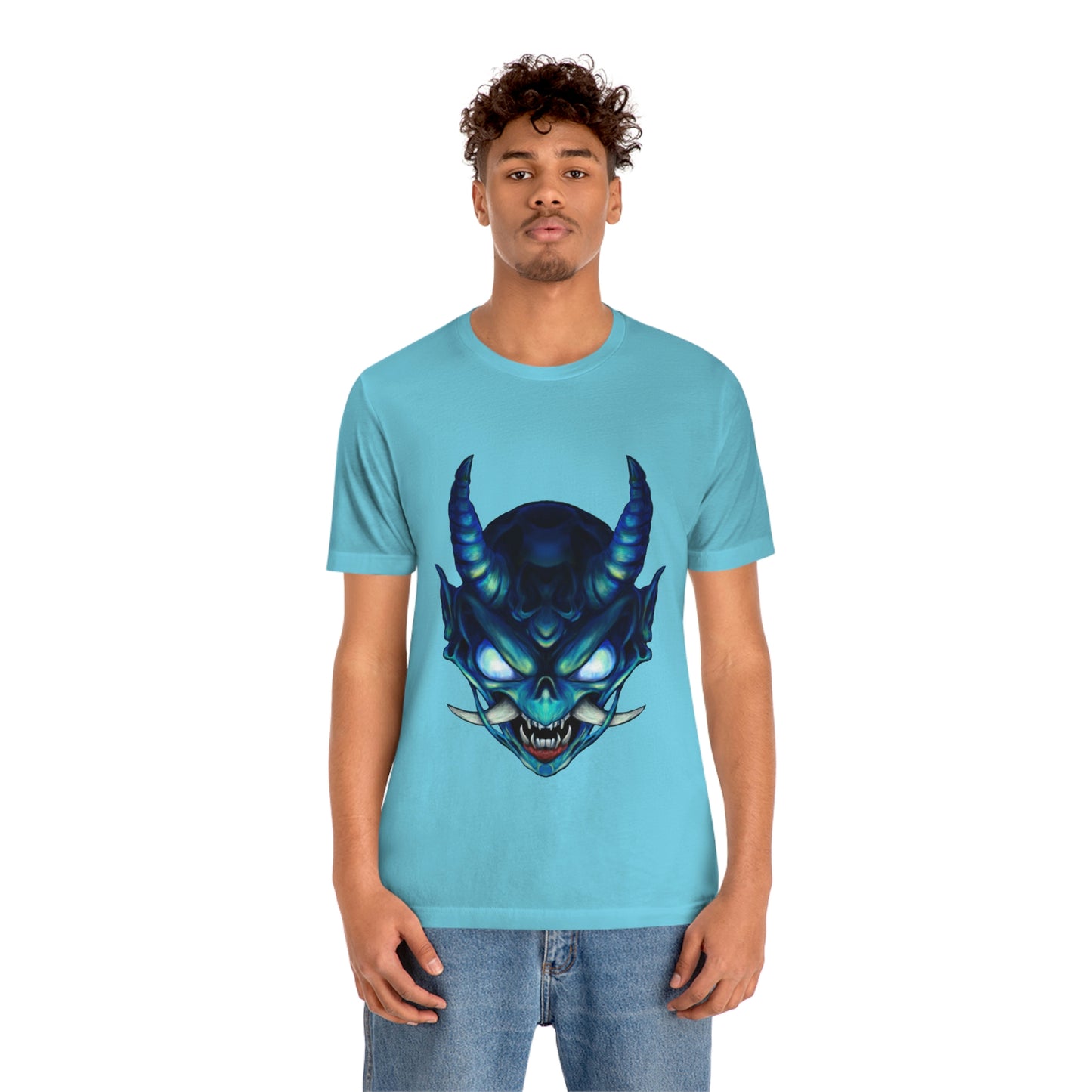 Blue Oni Unisex Jersey Short Sleeve Tee