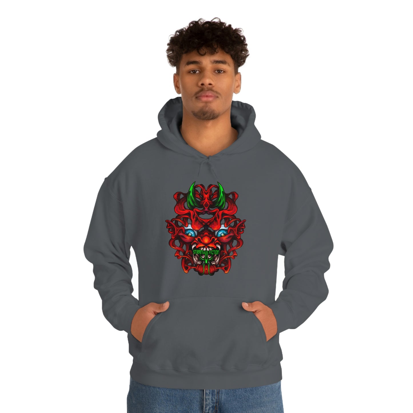 Red Oni Unisex Heavy Blend™ Hooded Sweatshirt