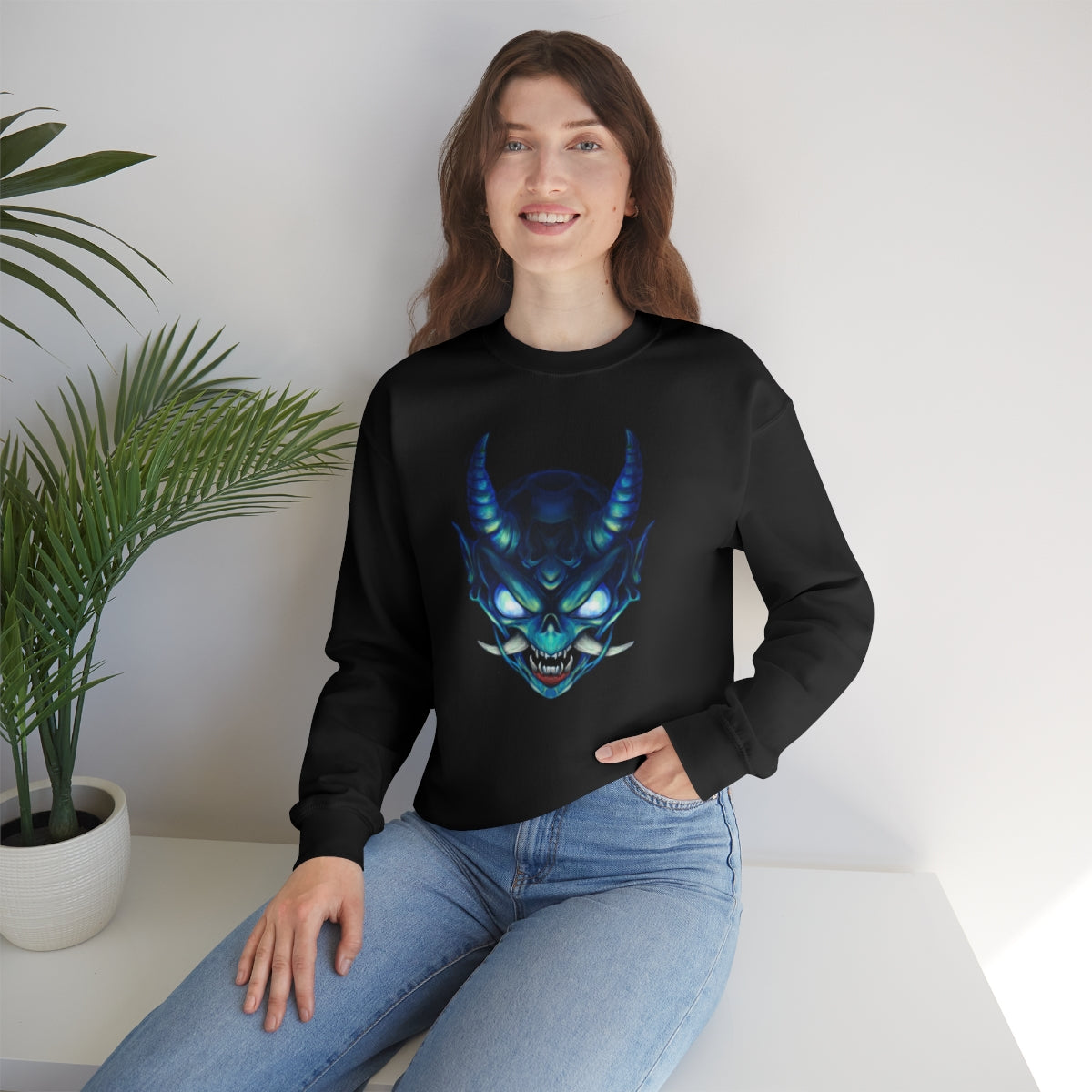 Blue Oni Unisex Heavy Blend™ Crewneck Sweatshirt