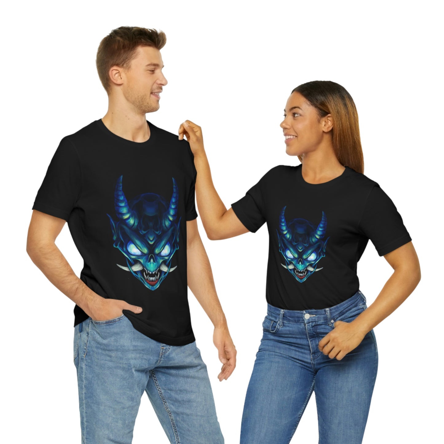 Blue Oni Unisex Jersey Short Sleeve Tee