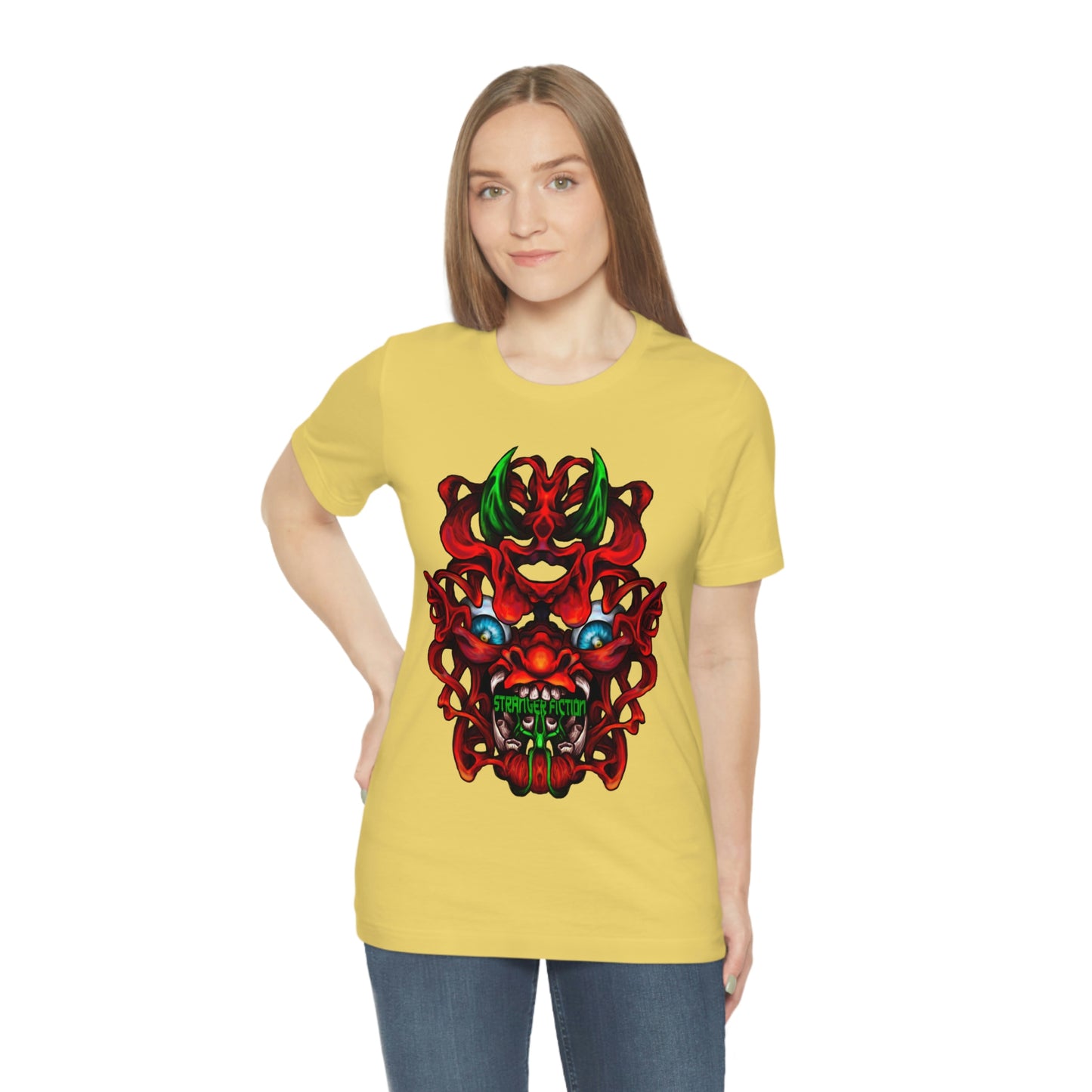 Red Oni  Unisex Jersey Short Sleeve Tee