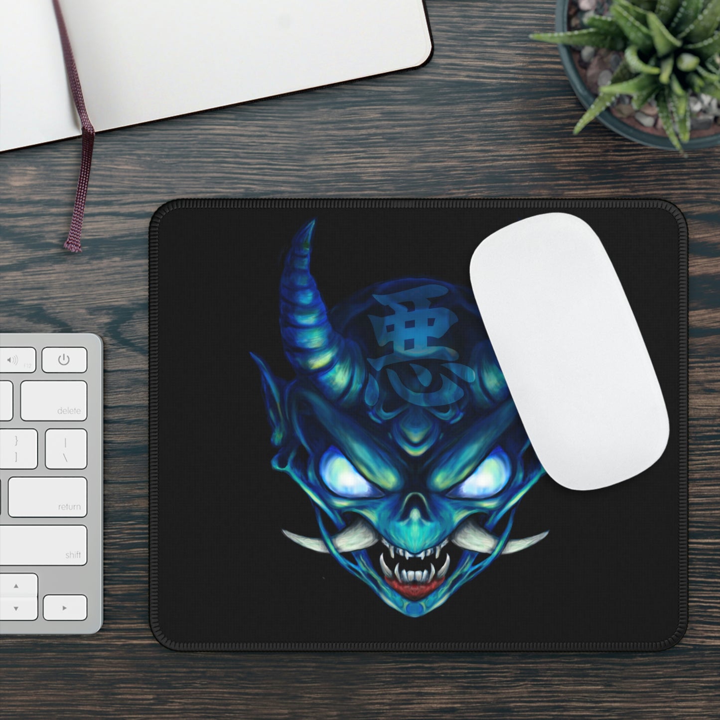 Blue Oni Gaming Mouse Pad