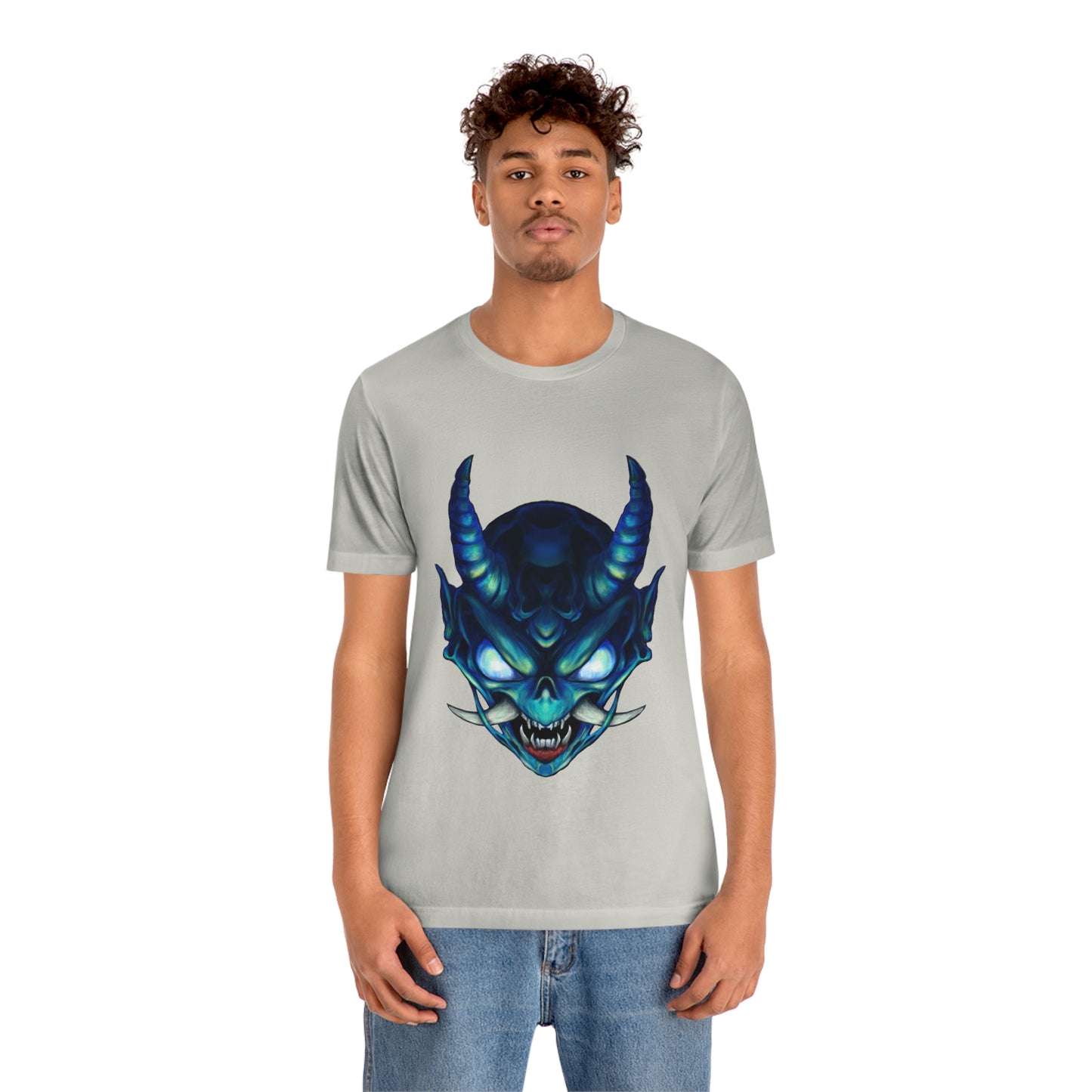 Blue Oni Unisex Jersey Short Sleeve Tee