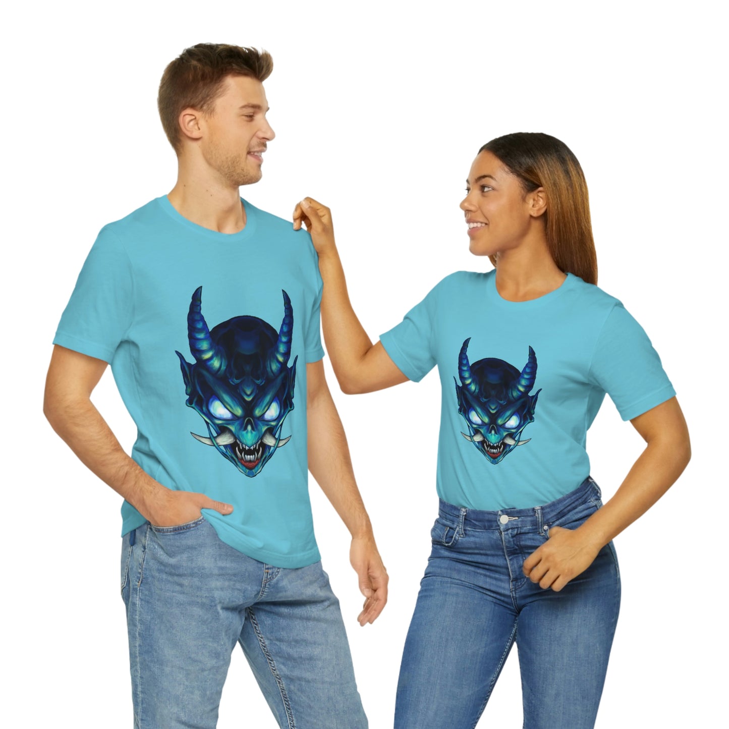 Blue Oni Unisex Jersey Short Sleeve Tee