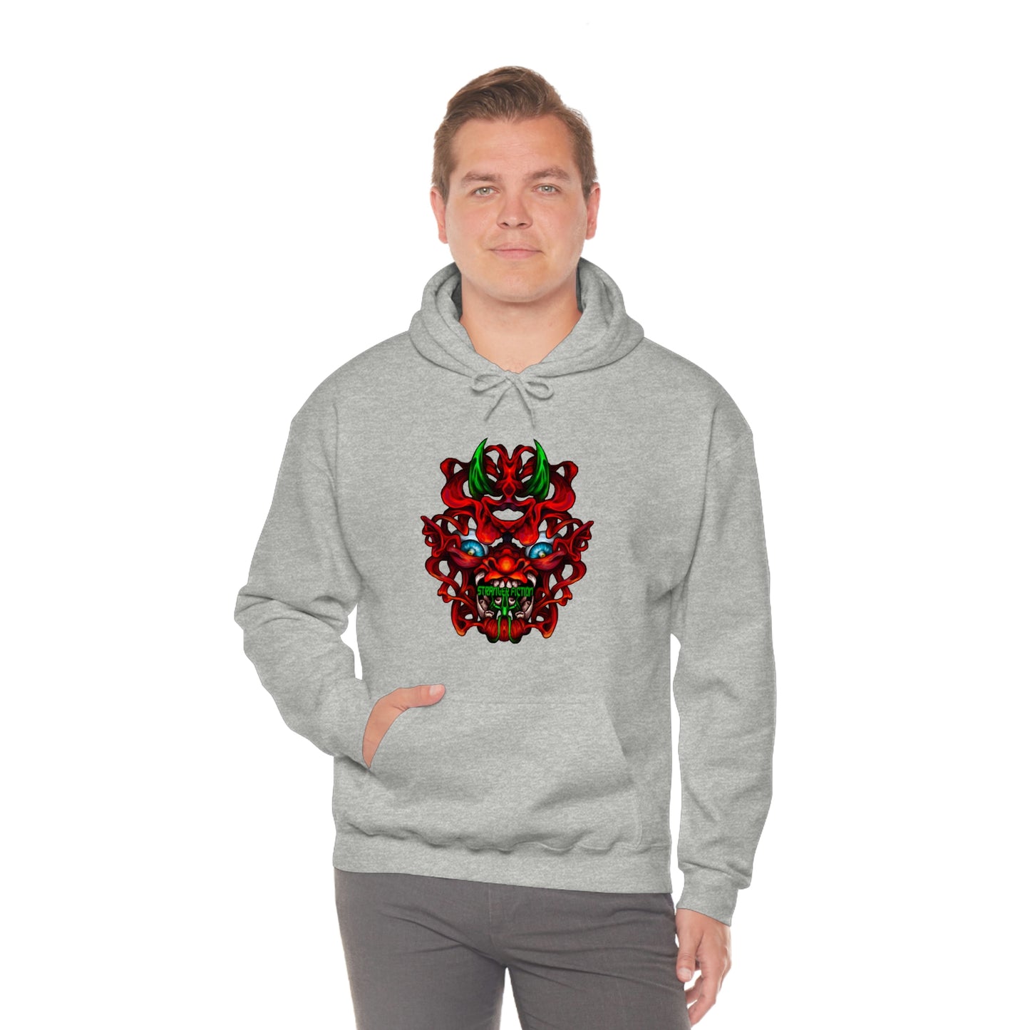 Red Oni Unisex Heavy Blend™ Hooded Sweatshirt