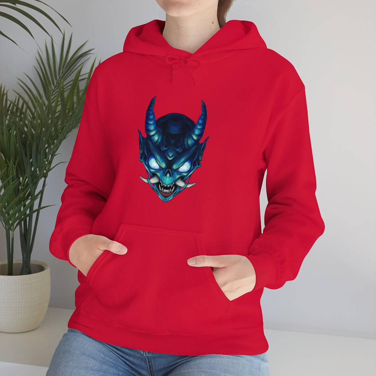 Blue Oni Unisex Heavy Blend™ Hooded Sweatshirt