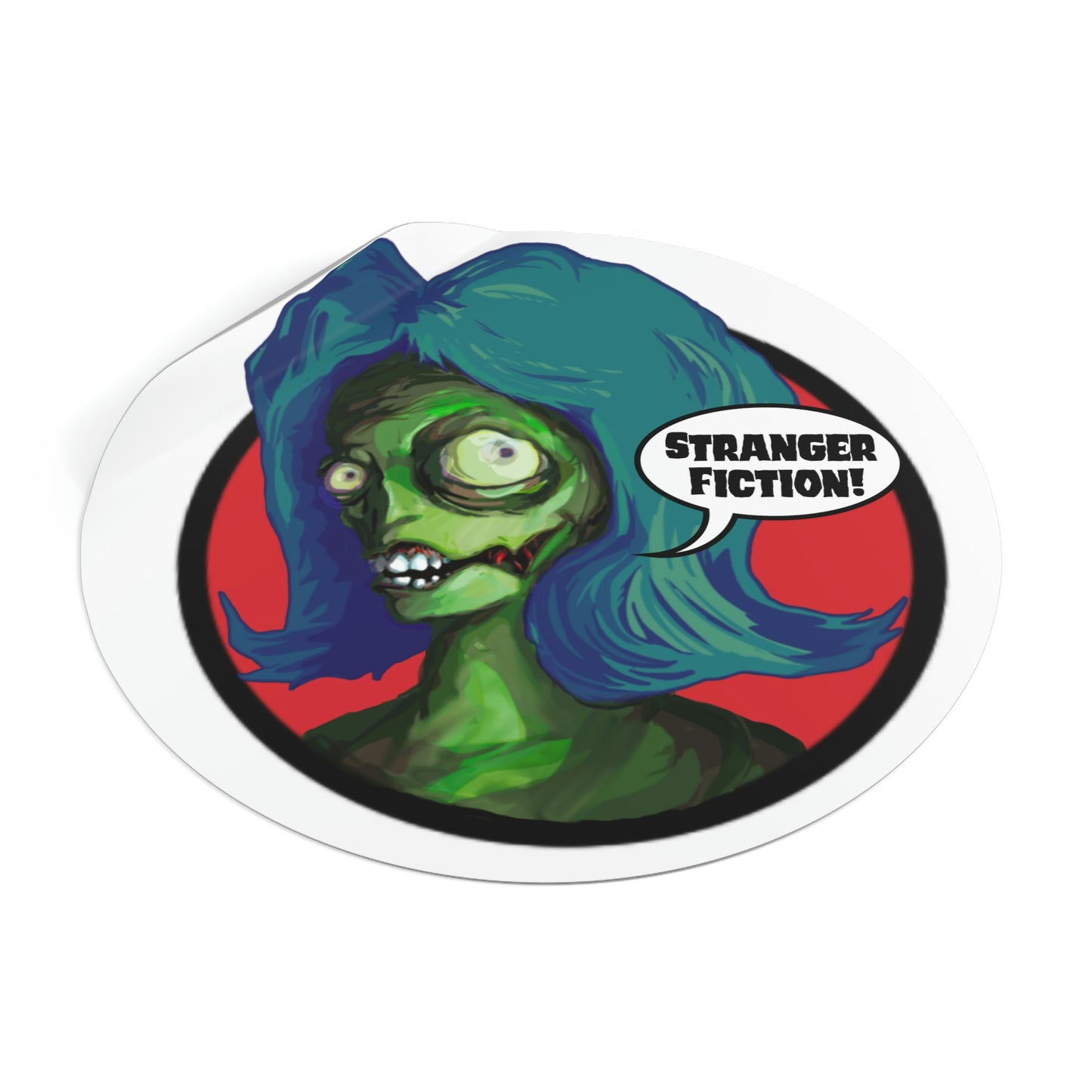 Mombie Round Vinyl Stickers