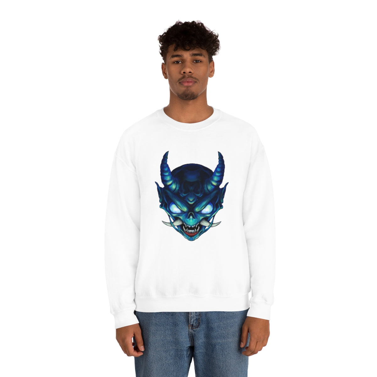 Blue Oni Unisex Heavy Blend™ Crewneck Sweatshirt