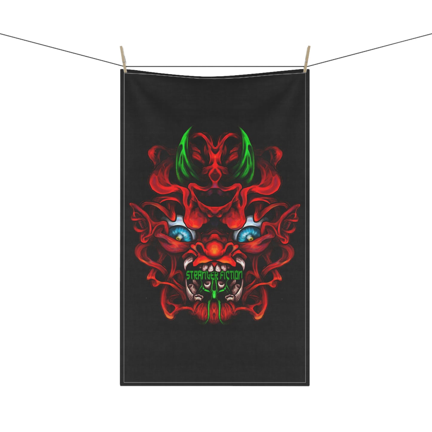 Red Oni Kitchen Towel