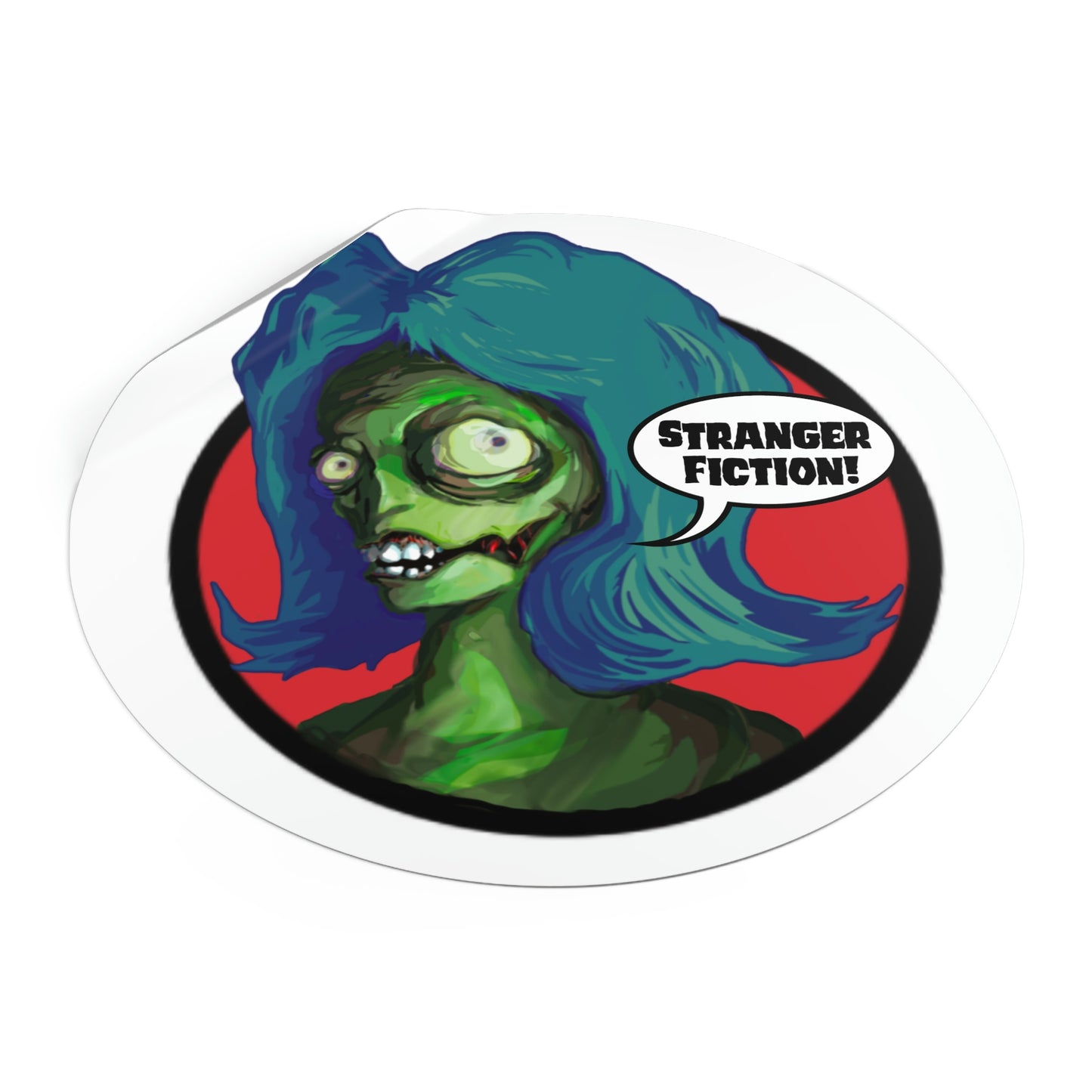 Mombie Round Vinyl Stickers