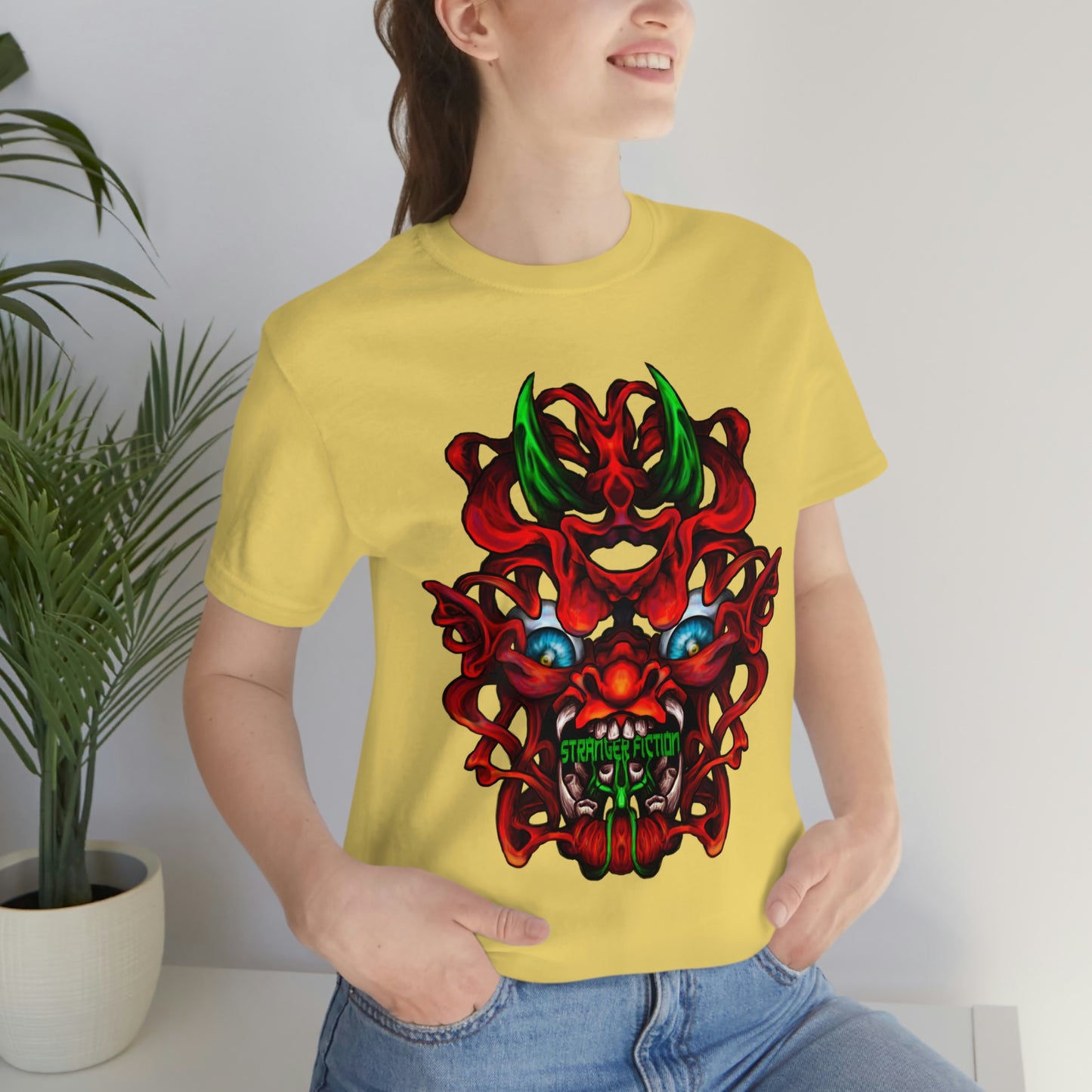 Red Oni  Unisex Jersey Short Sleeve Tee