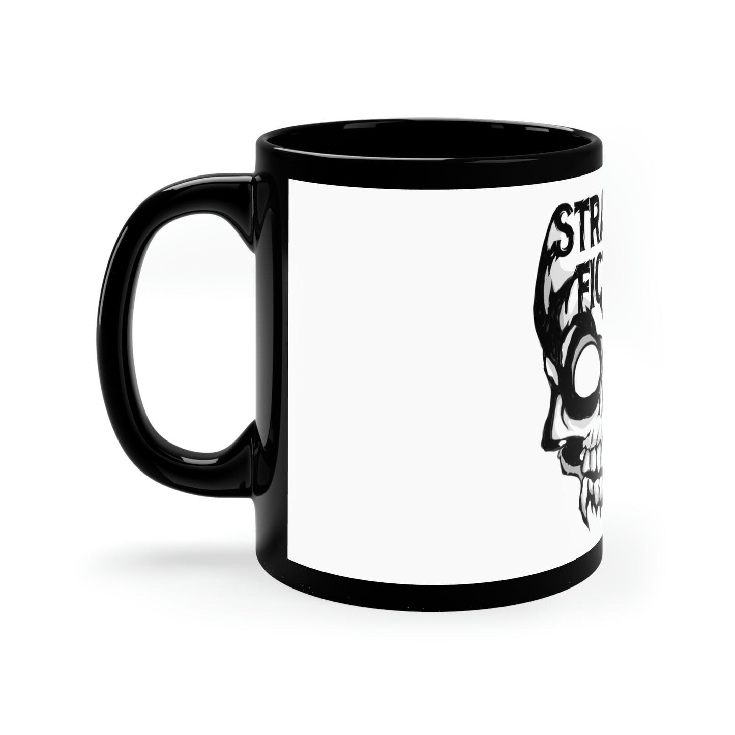 Skull Fiction 11oz Black Mug