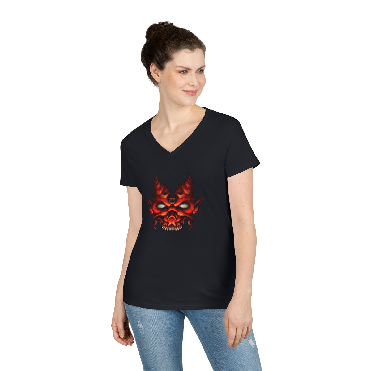 Scratch Ladies' V-Neck T-Shirt