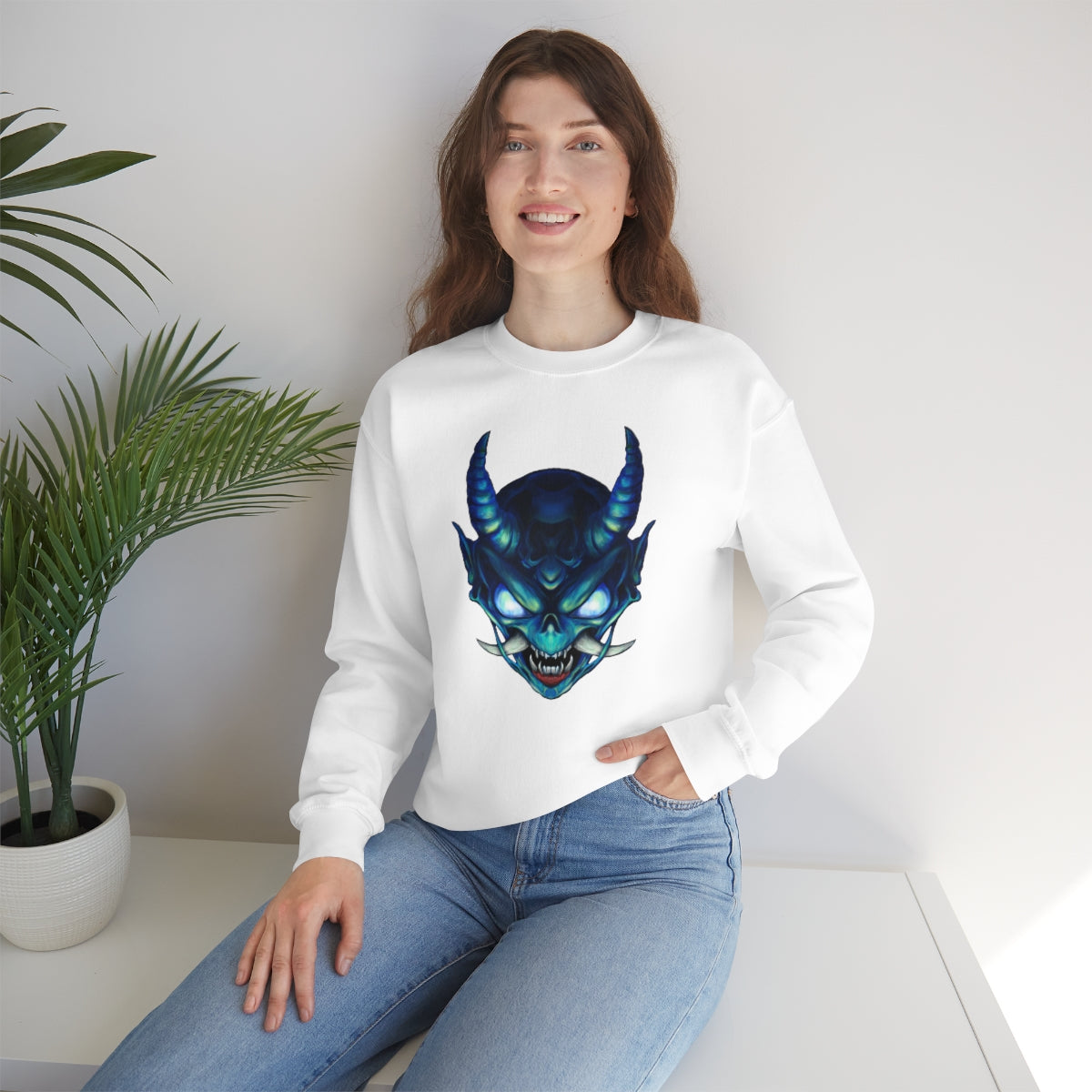 Blue Oni Unisex Heavy Blend™ Crewneck Sweatshirt