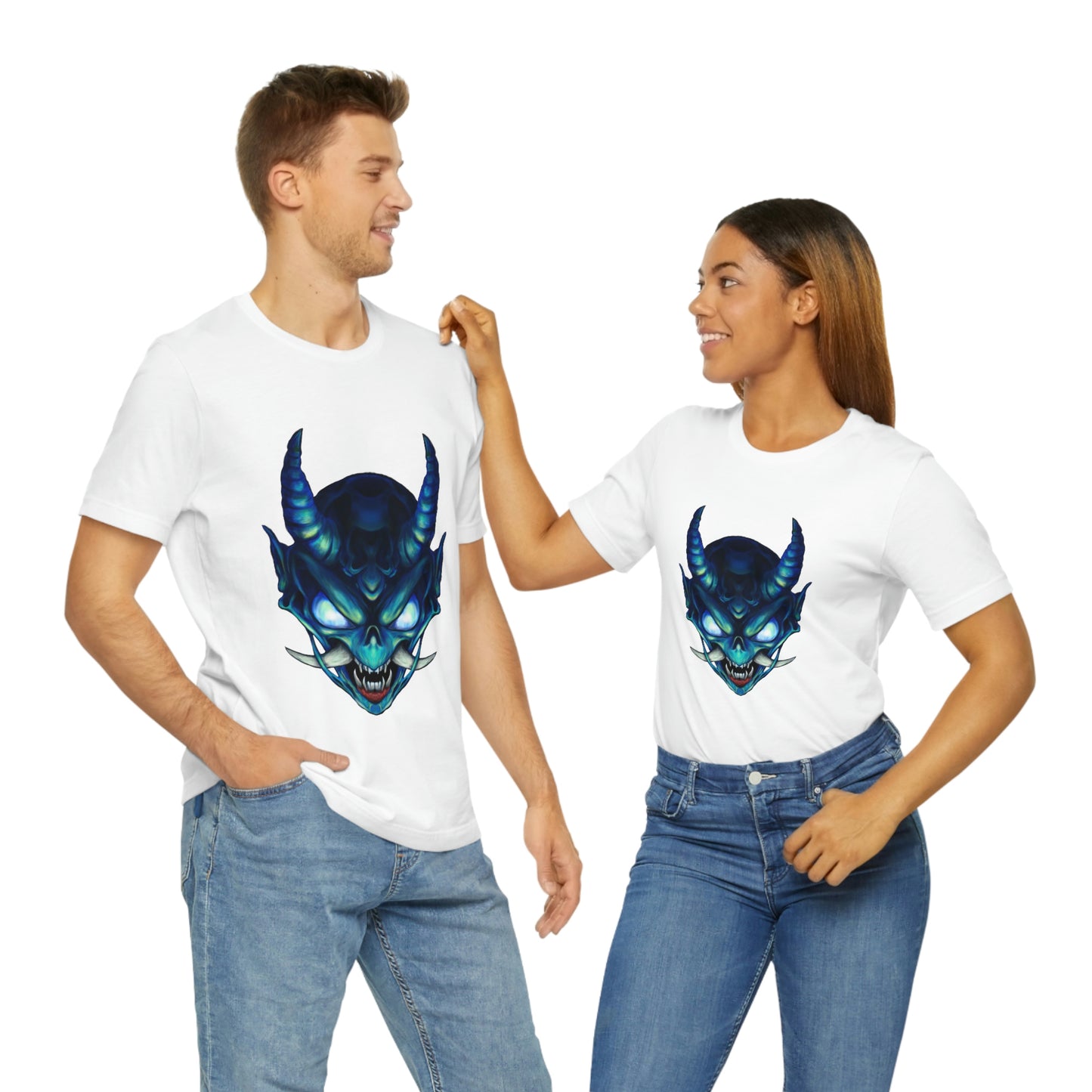 Blue Oni Unisex Jersey Short Sleeve Tee