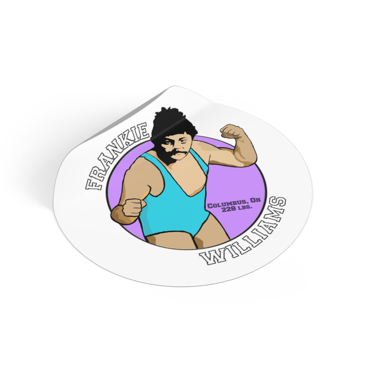 Frankie Williams Round Vinyl Stickers