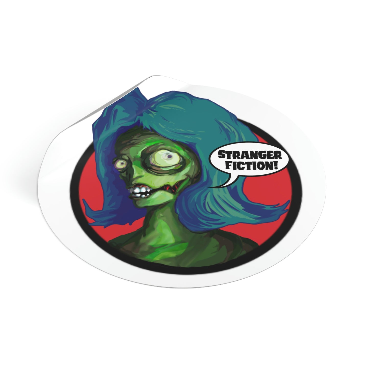 Mombie Round Vinyl Stickers