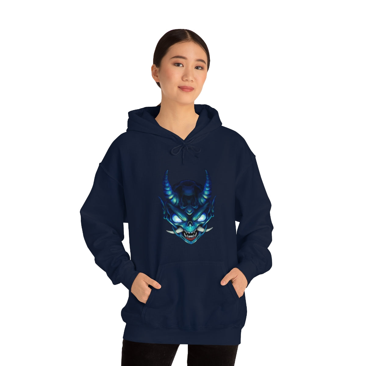 Blue Oni Unisex Heavy Blend™ Hooded Sweatshirt