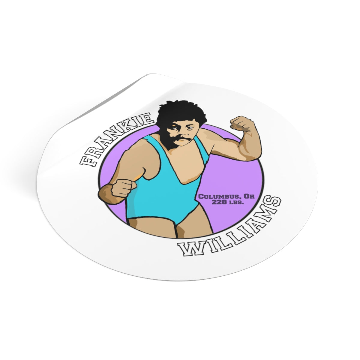 Frankie Williams Round Vinyl Stickers