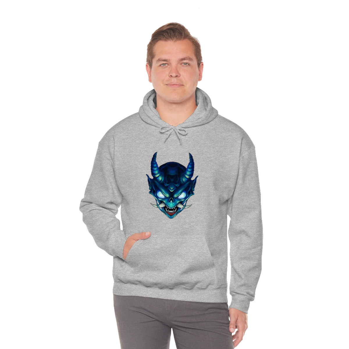 Blue Oni Unisex Heavy Blend™ Hooded Sweatshirt