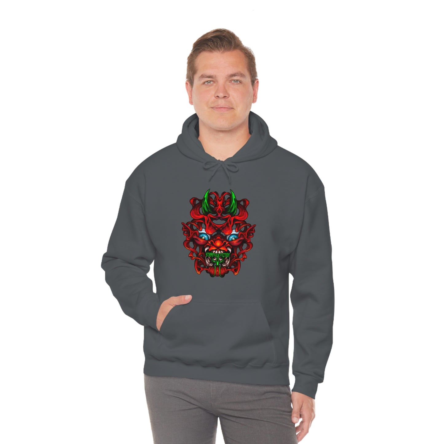 Red Oni Unisex Heavy Blend™ Hooded Sweatshirt